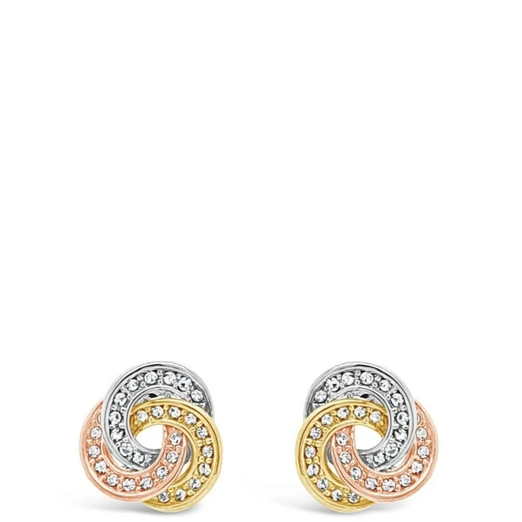 Absolute 3-tone Intertwined earrings