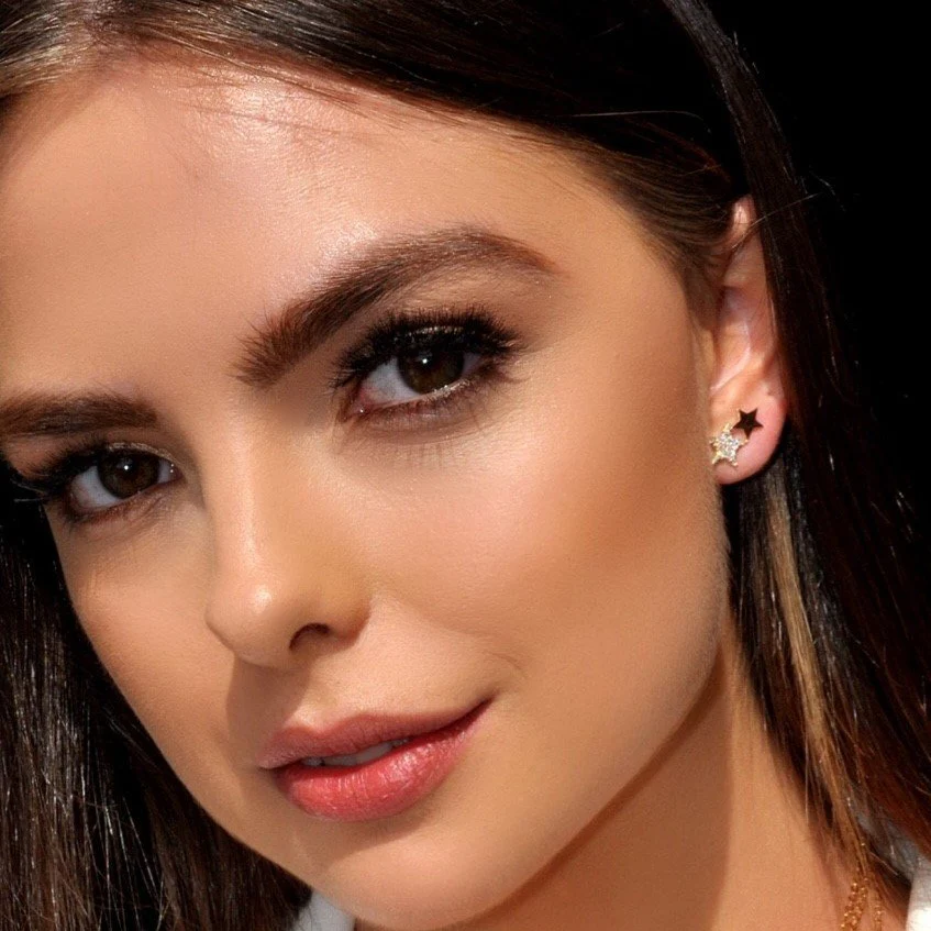 Absolute Double Star Stud Earrings - Gold - Image 4