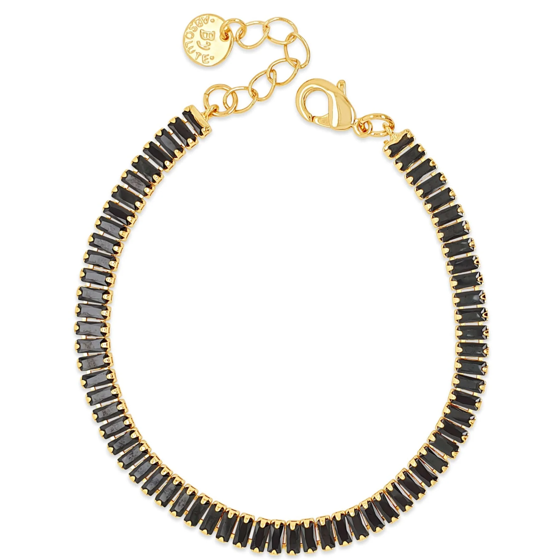 Absolute Gold & Black Baguette Bracelet