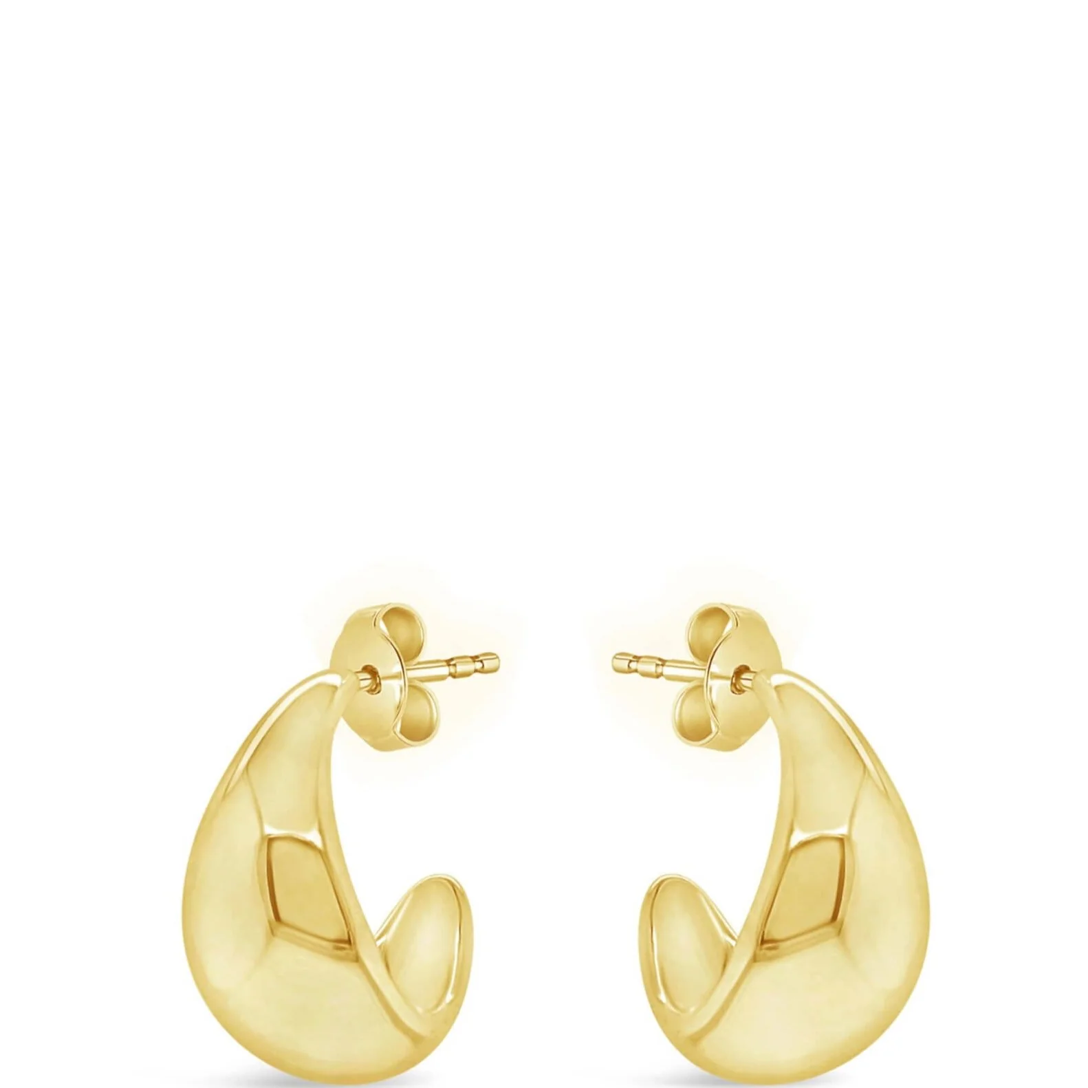 Absolute Gold Chunky Half Hoop Earrings