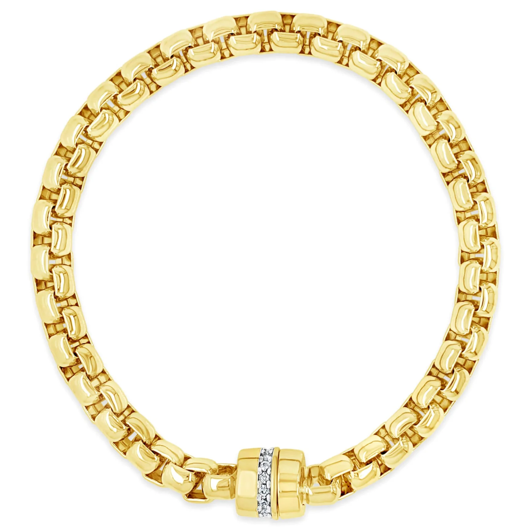 Absolute Gold Chubby Chain Magnetic Closure Bracelet