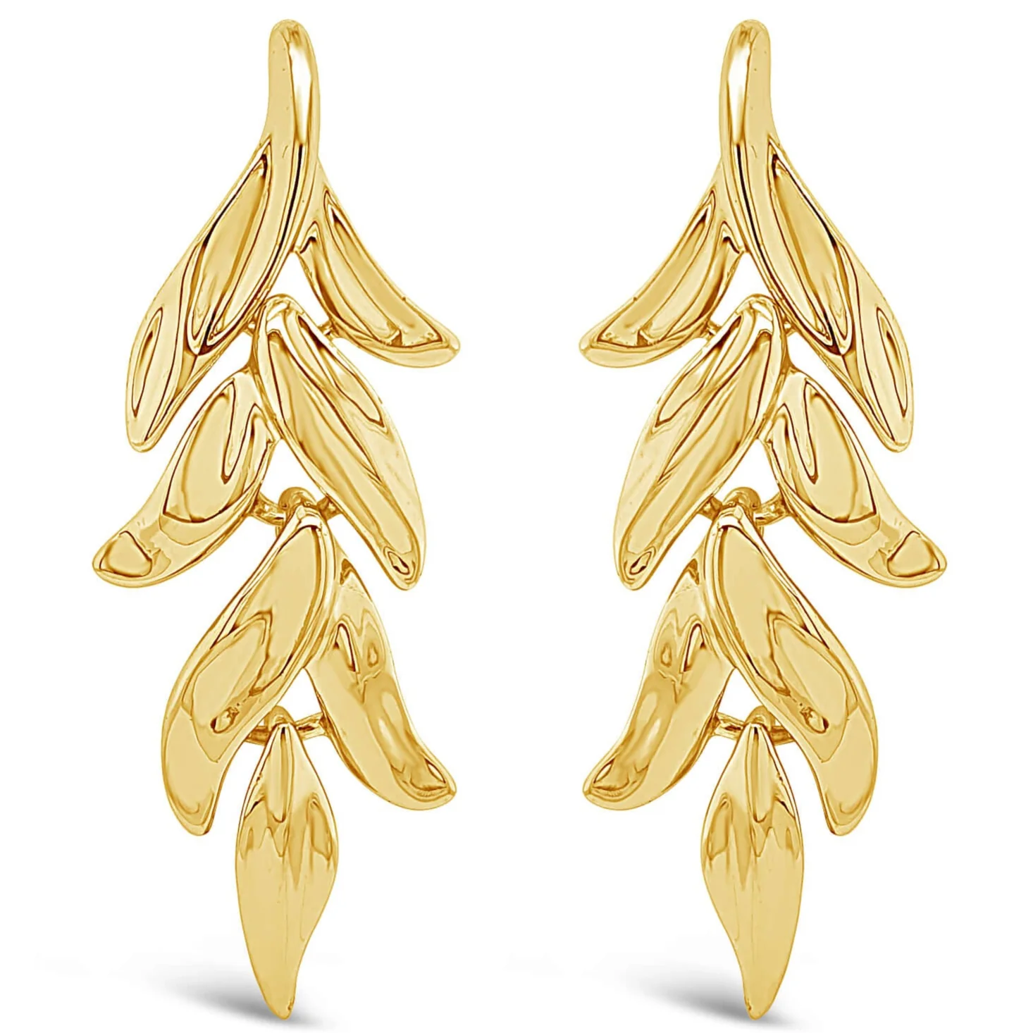 Absolute Gold Leaf Statement Earrings