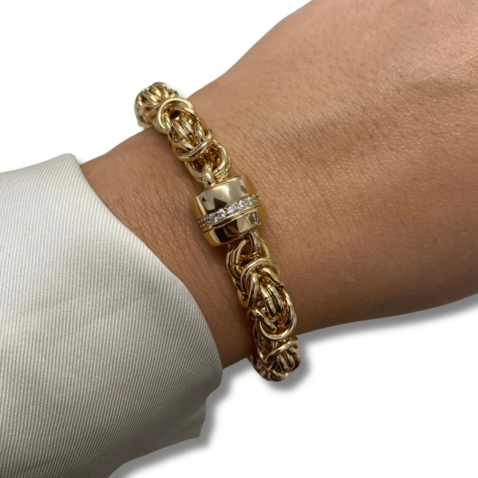 Absolute Gold Multi Link Magnetic Bracelet - Image 2