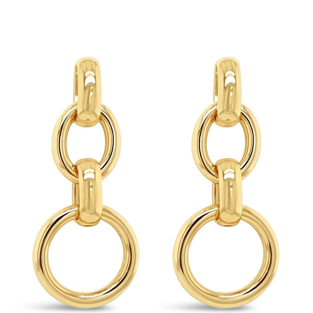 Absolute Gold Quad Link Drop Earrings