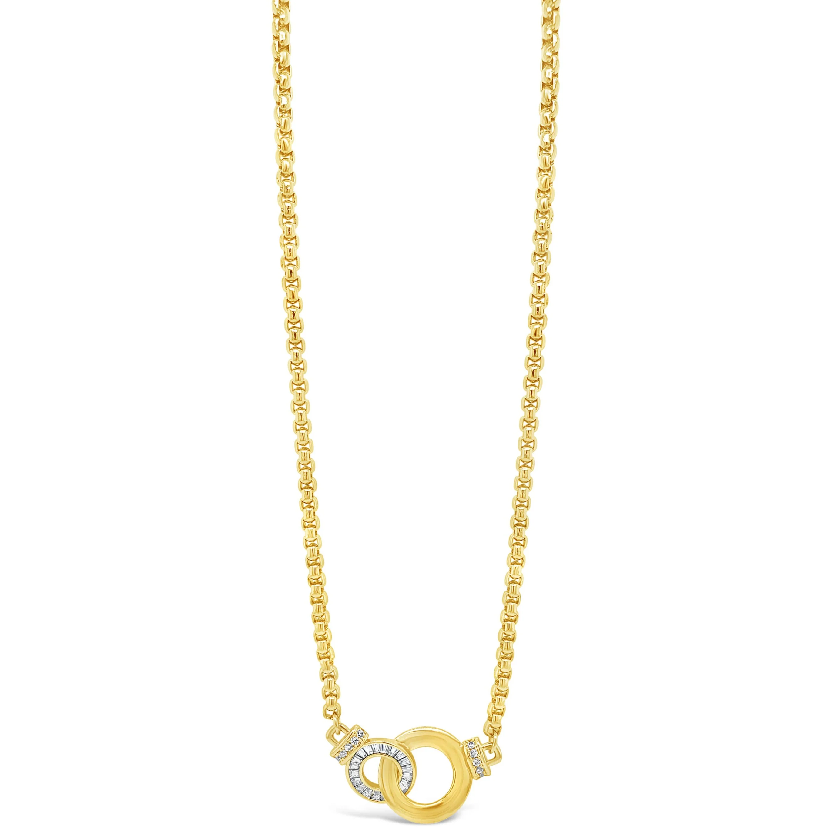 Absolute Gold Sparkle Entwined Link Necklace