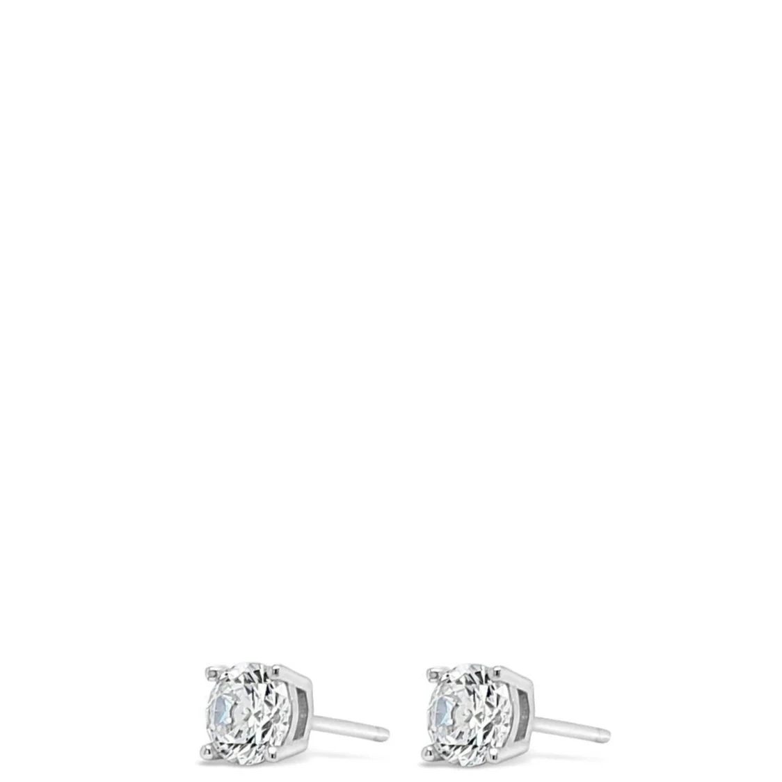 Absolute Kids Sterling Silver Small Crystal Stud Earrings