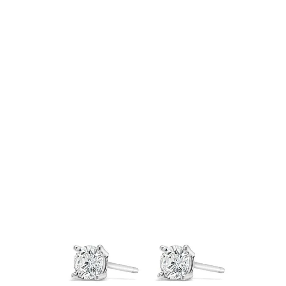 Absolute Kids Sterling Silver Tiny Crystal Stud Earrings