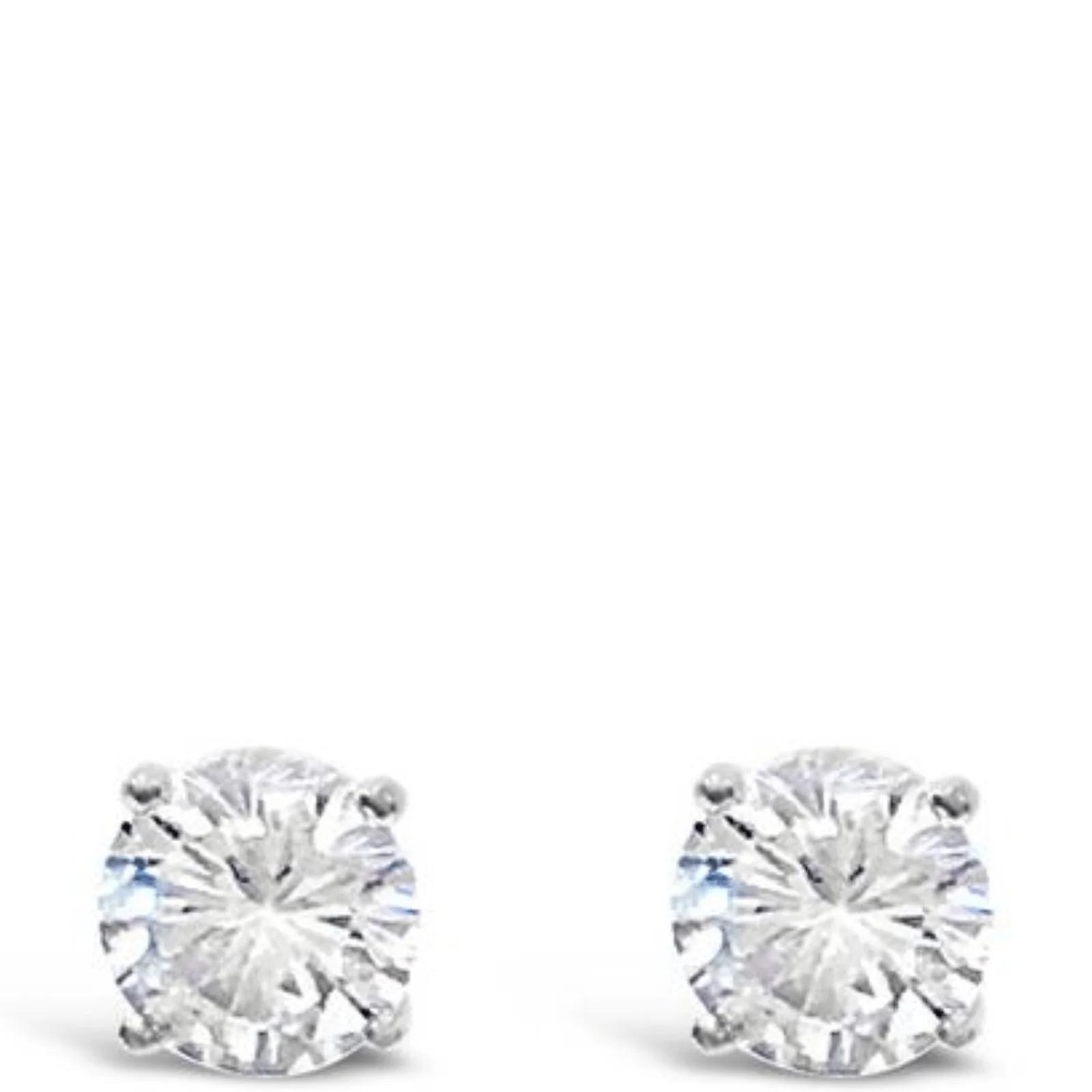 Absolute Silver Crystal Claw Set Earrings