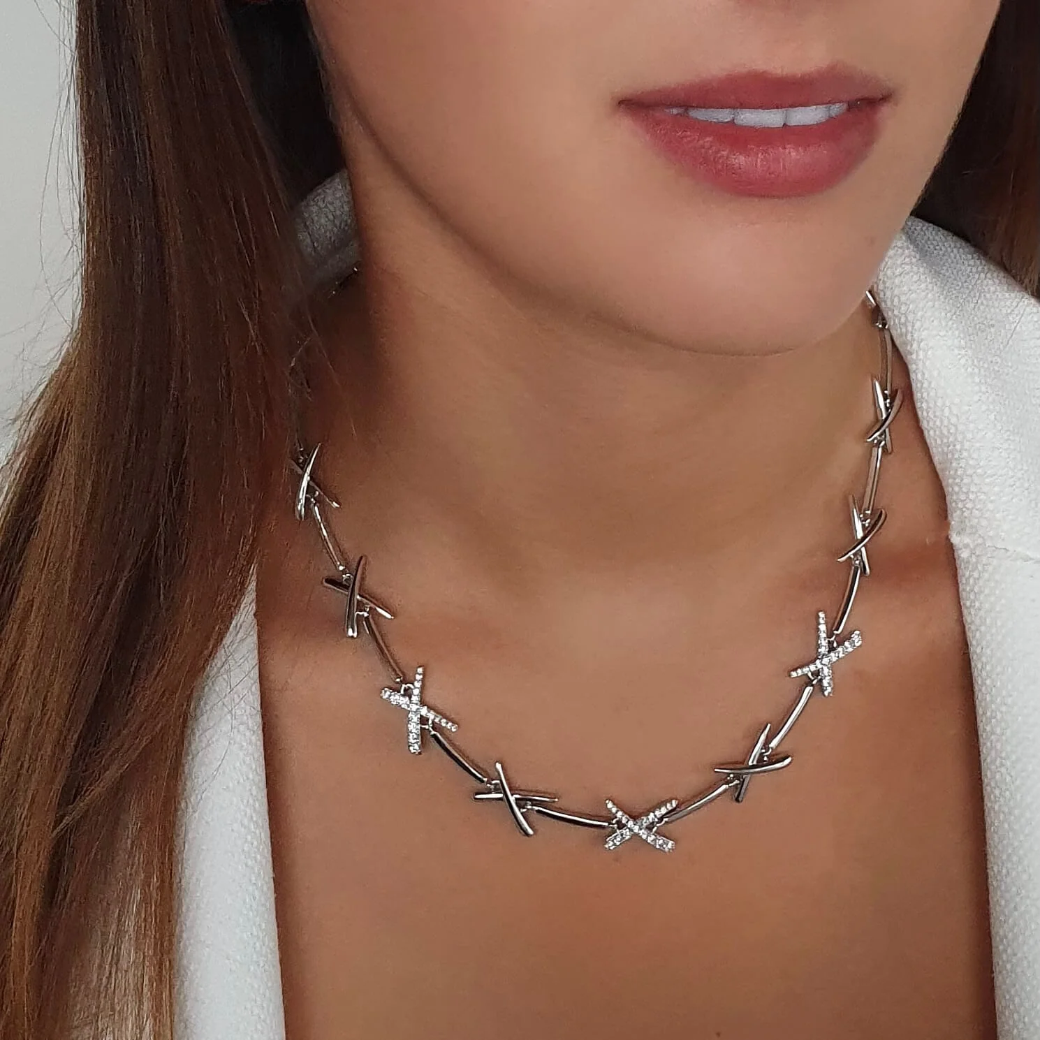 Absolute Silver Kisses Necklace - Image 2