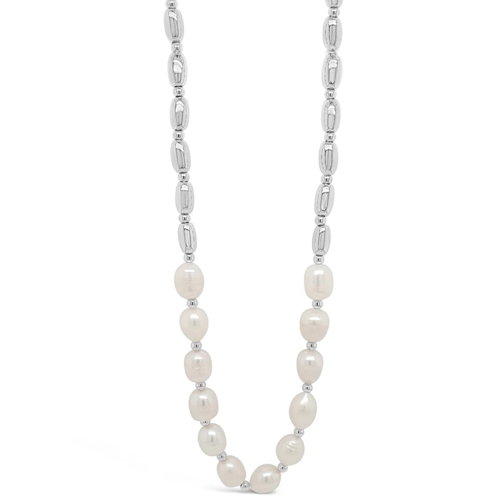 Absolute Silver & Pearl Necklace