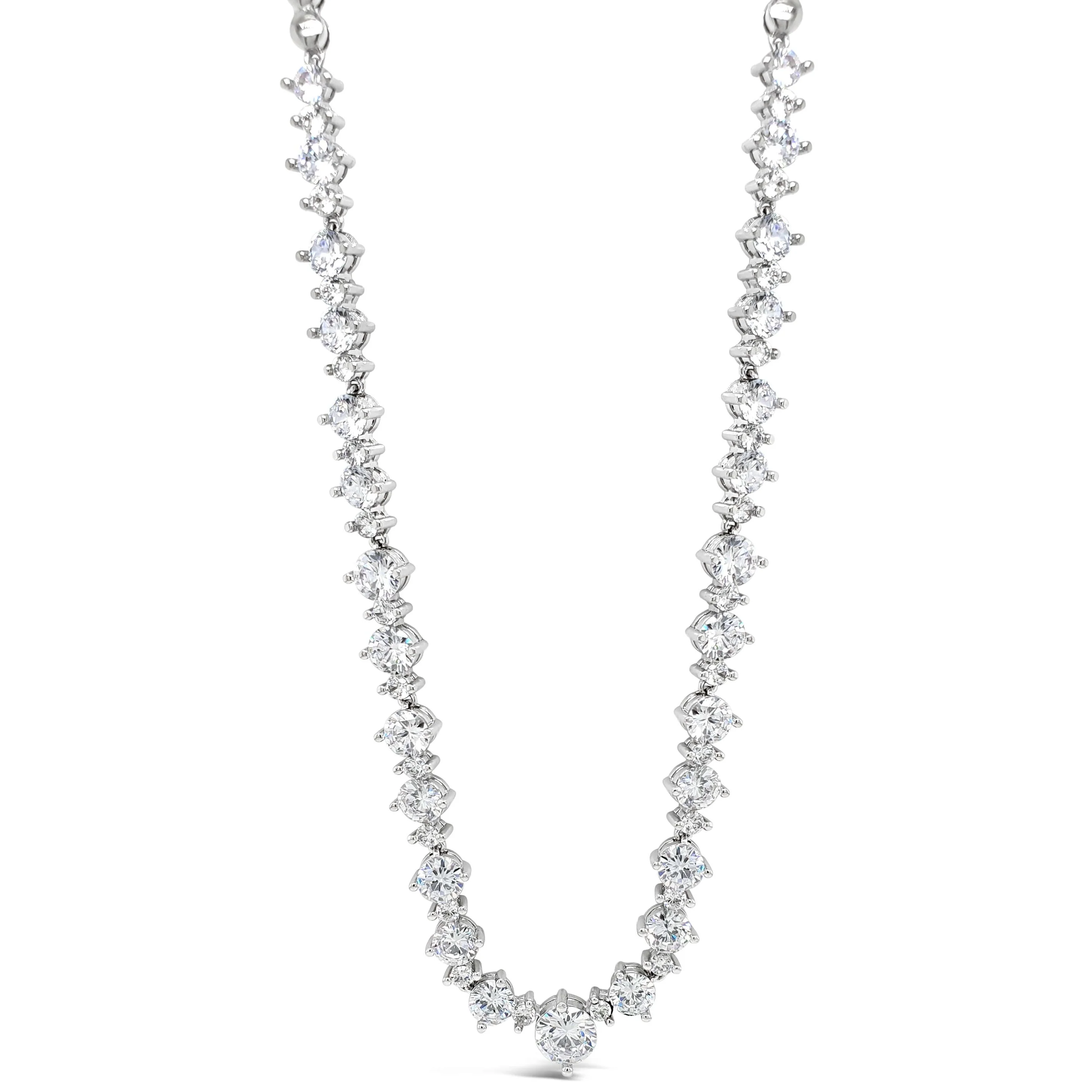 Absolute Silver Solitaire Set Necklace - Image 2