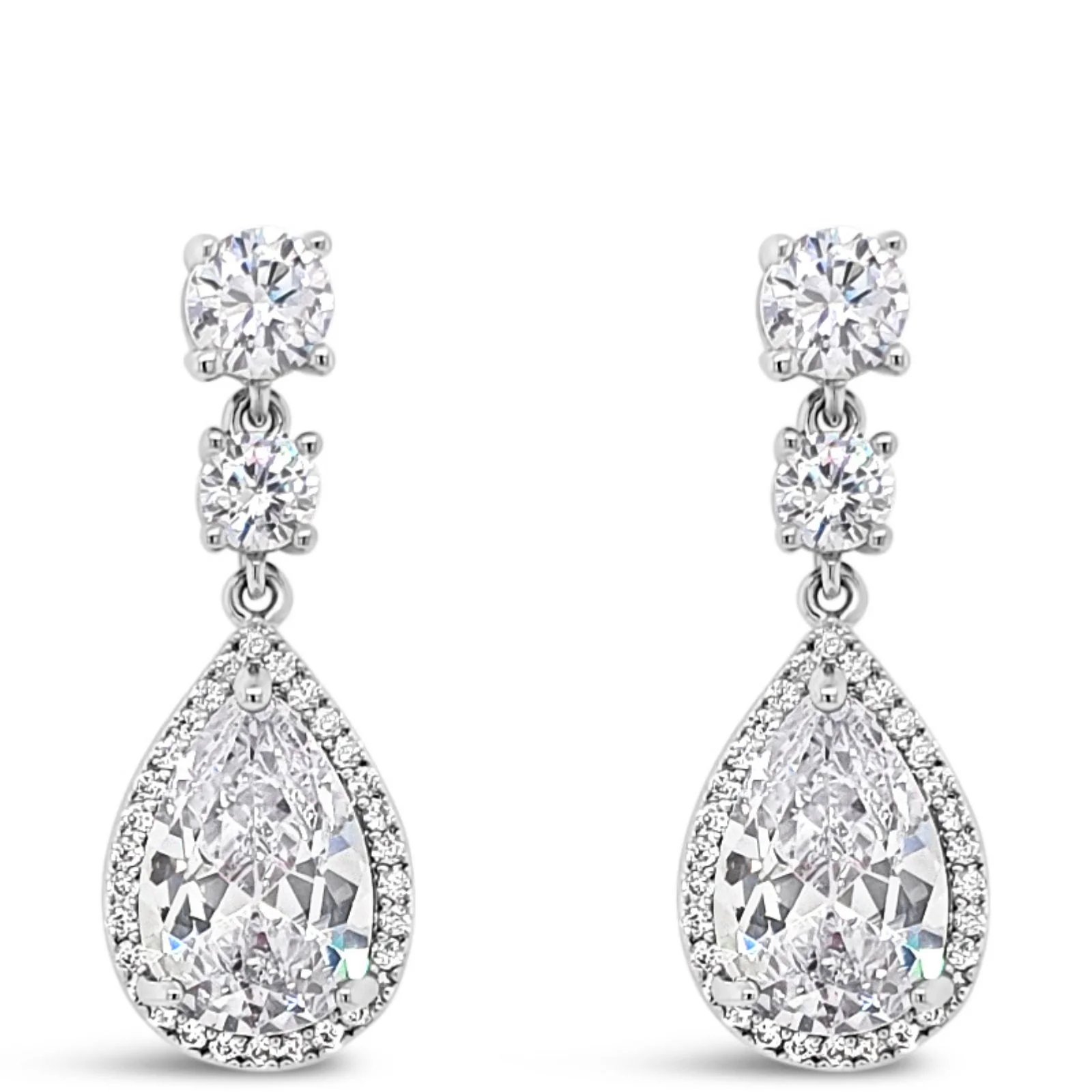 Absolute Silver Tear Drop Earrings