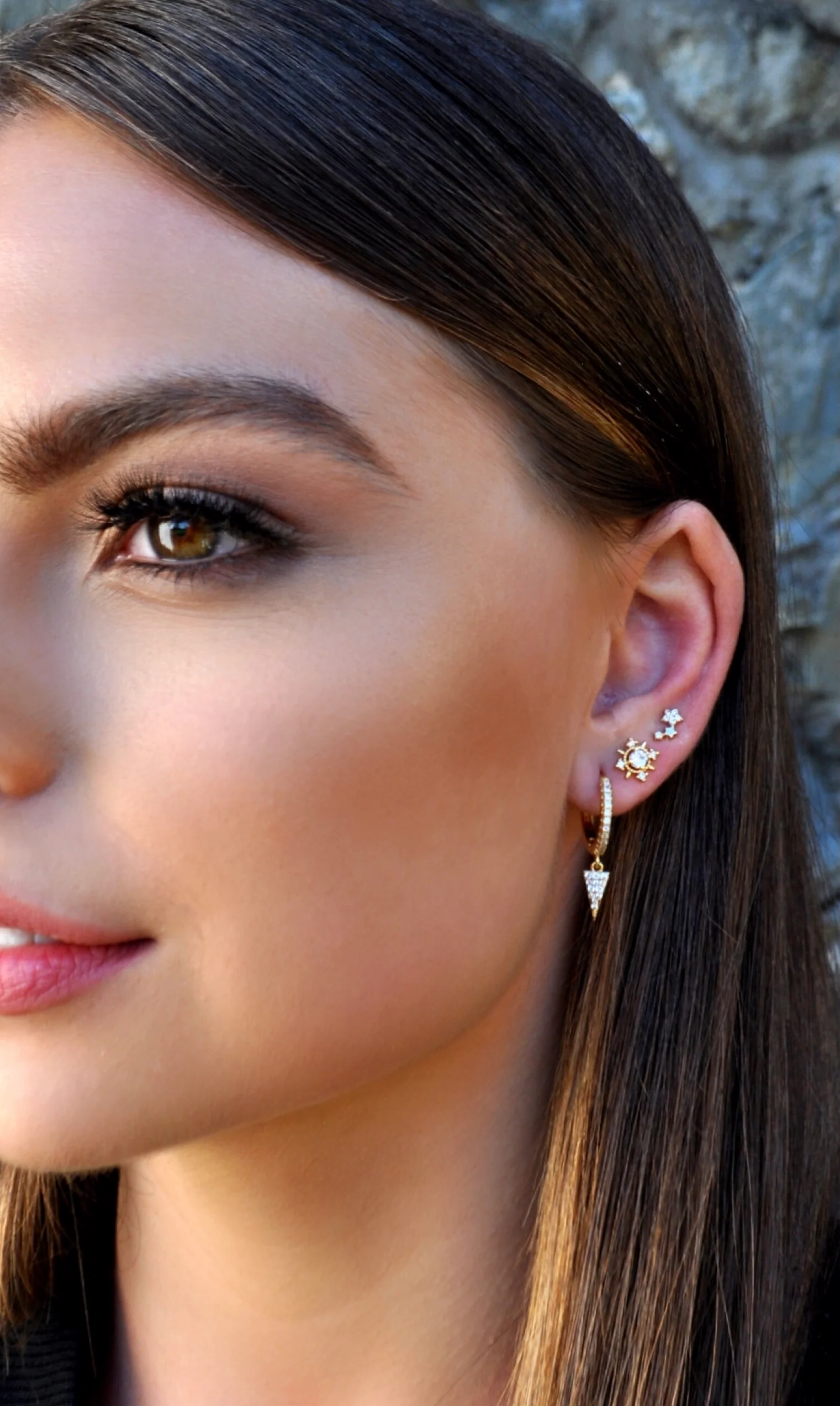 Absolute Silver Tiny Flower Stud Earrings - Image 2