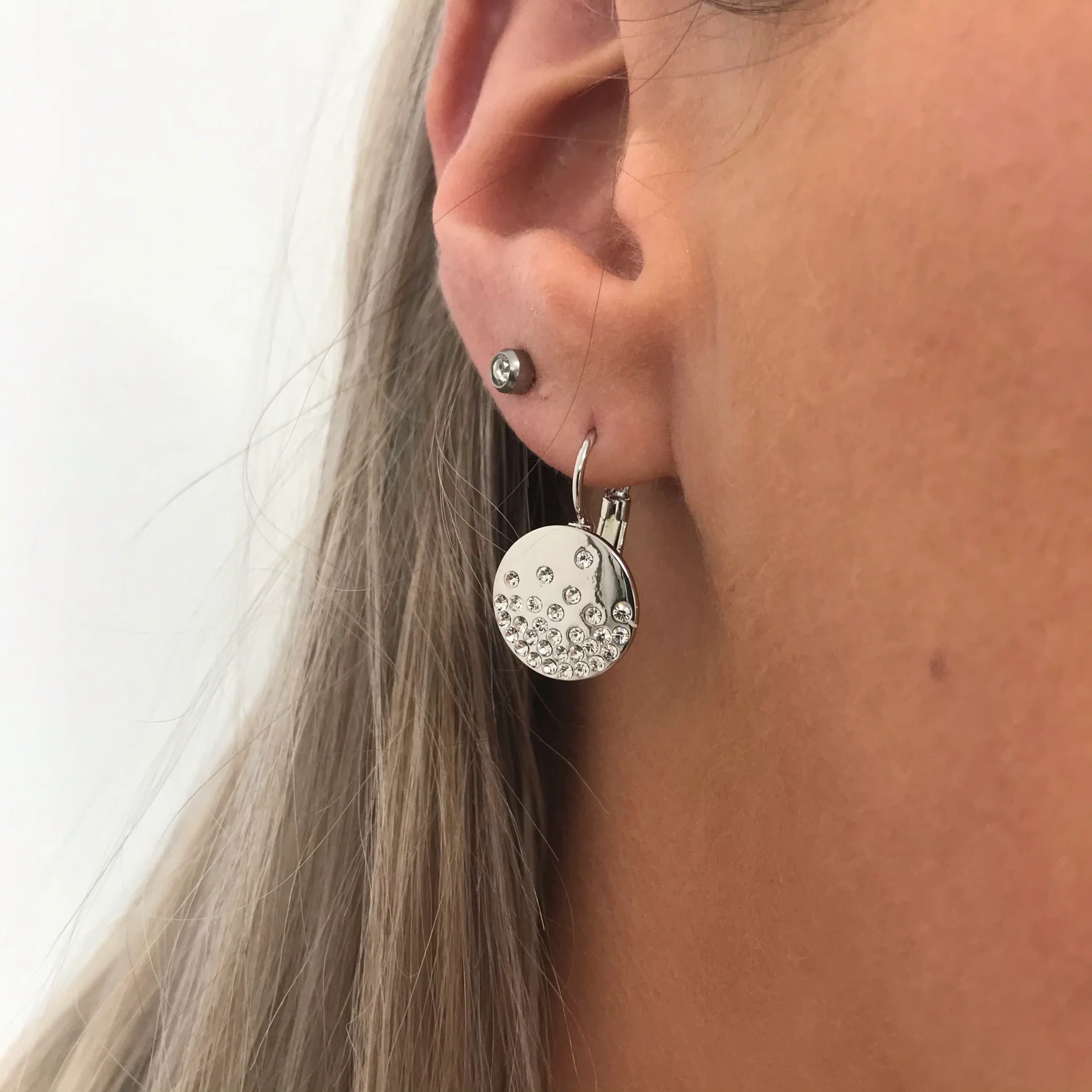 Absolute Sparkler Drop Earrings - Silver - Image 4