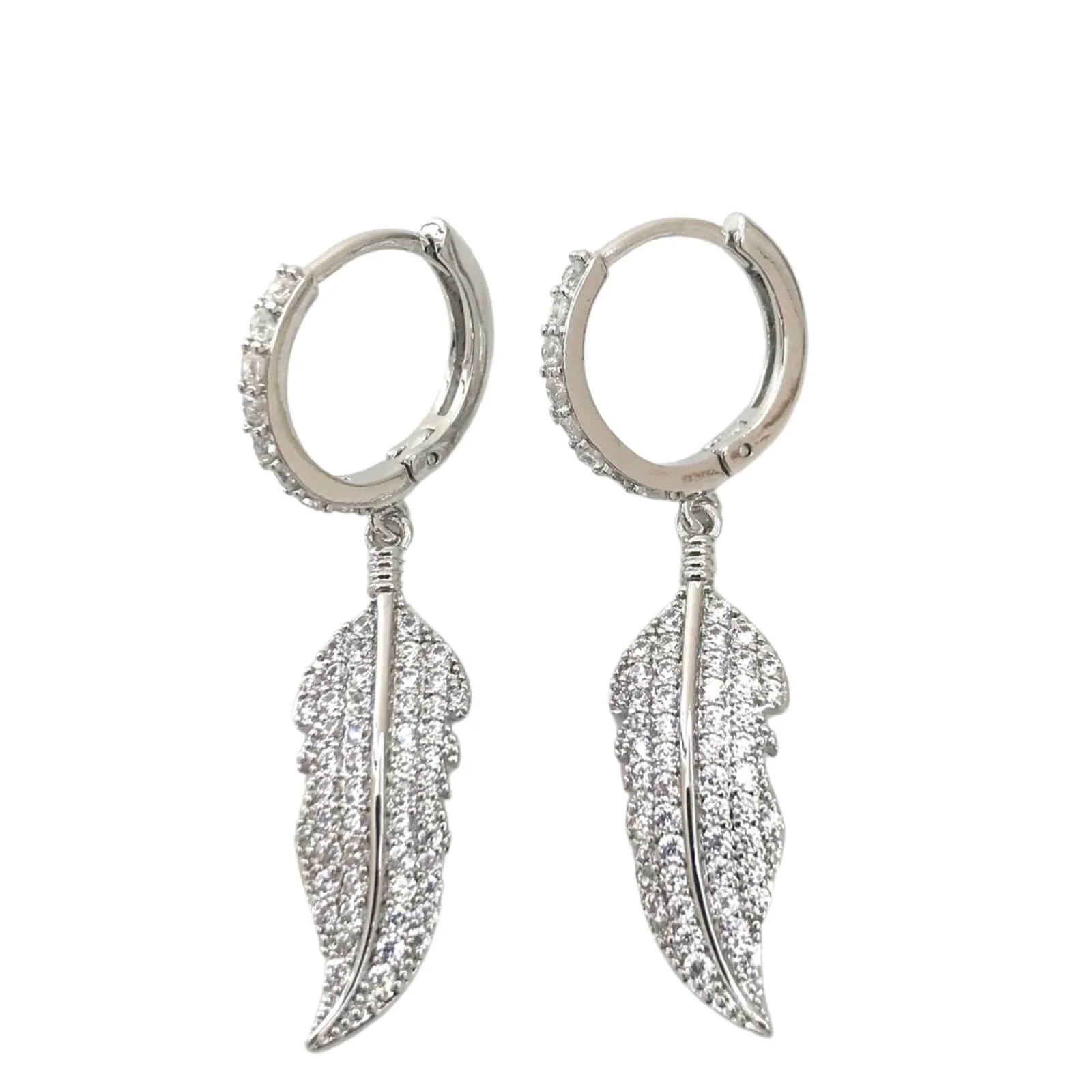 Absolute Floaty Feather Earrings - Silver - Image 2