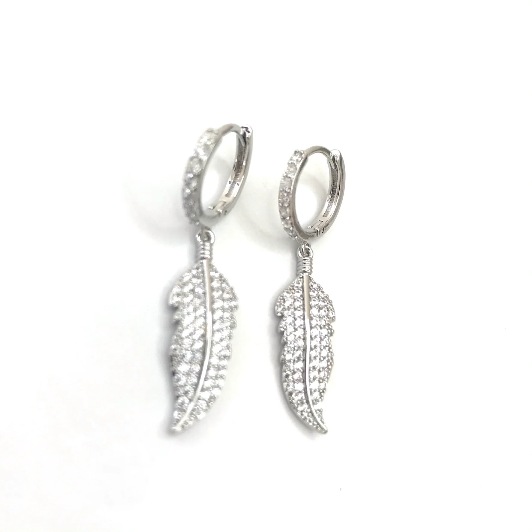 Absolute Floaty Feather Earrings - Silver - Image 3
