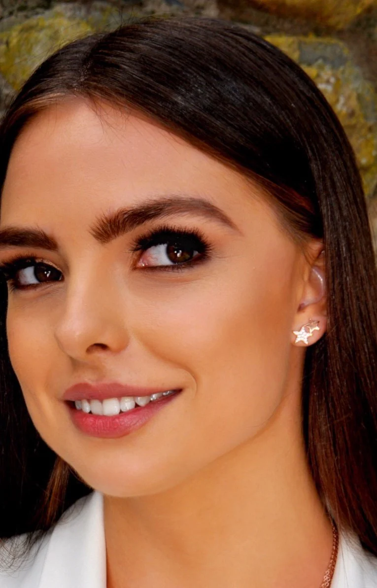 Absolute Double Star Stud Earrings - Silver - Image 4