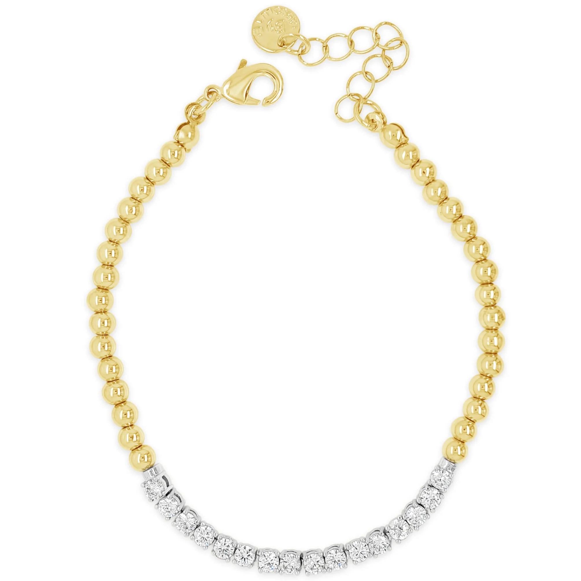 Absolute Two Tone Beaded Bracelet