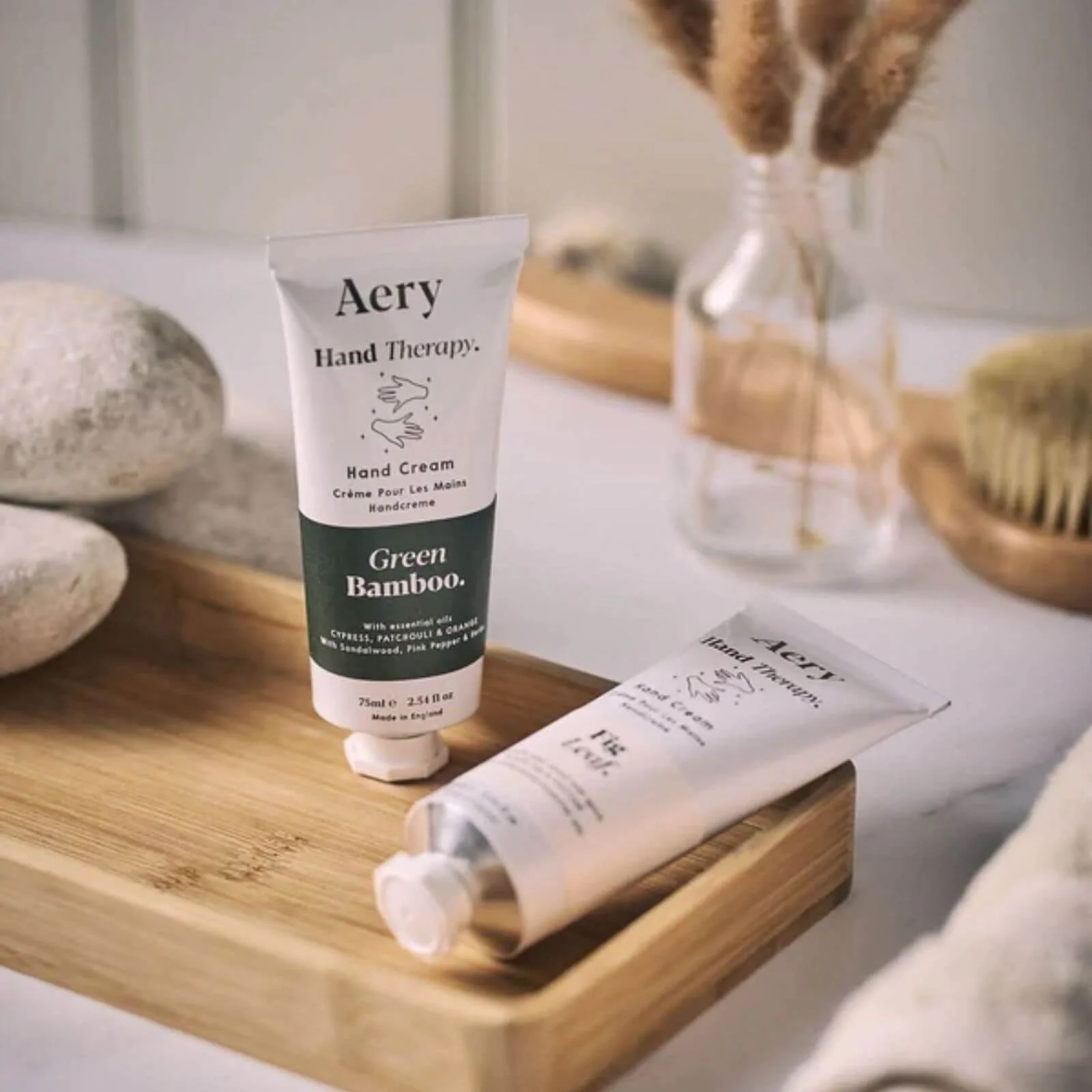 Aery Green Bamboo Hand Cream - Cypress, Patchouli & Orange - Image 2