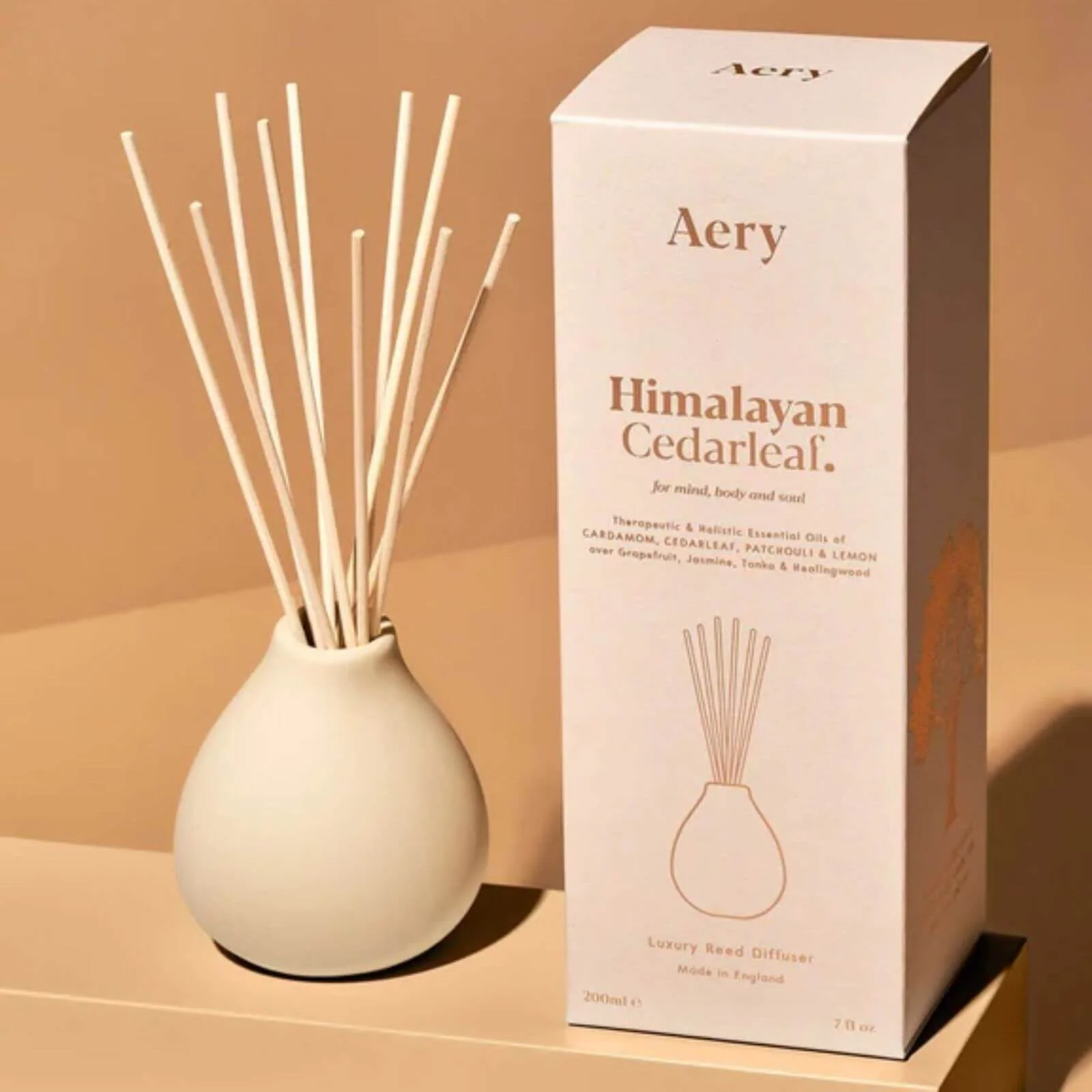 Aery Himalayan Cedarleaf Reed Diffuser - Cedar Patchouli And Lemon - Image 2