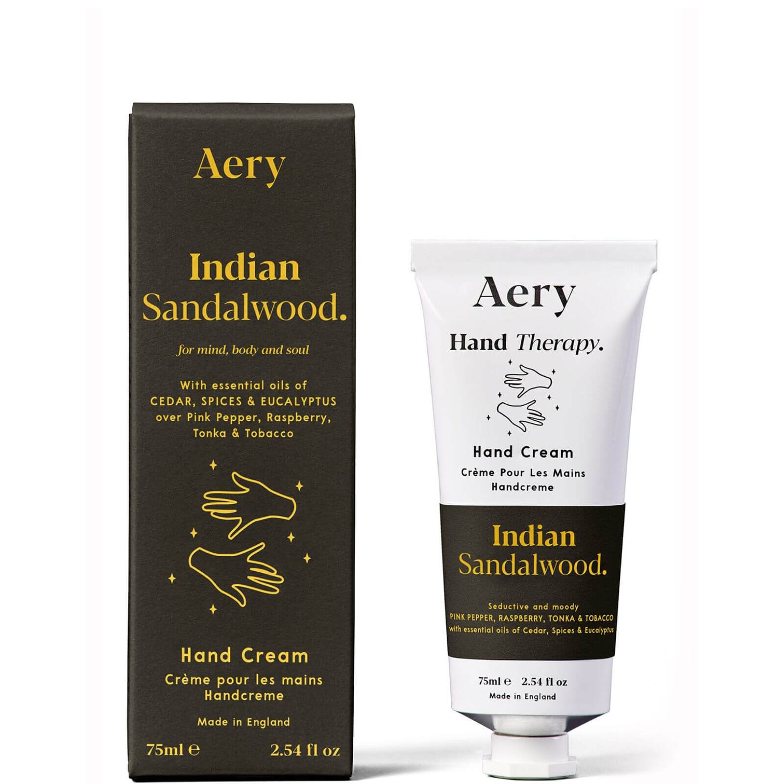 Aery Indian Sandalwood Hand Cream - Pepper, Raspberry & Tonka