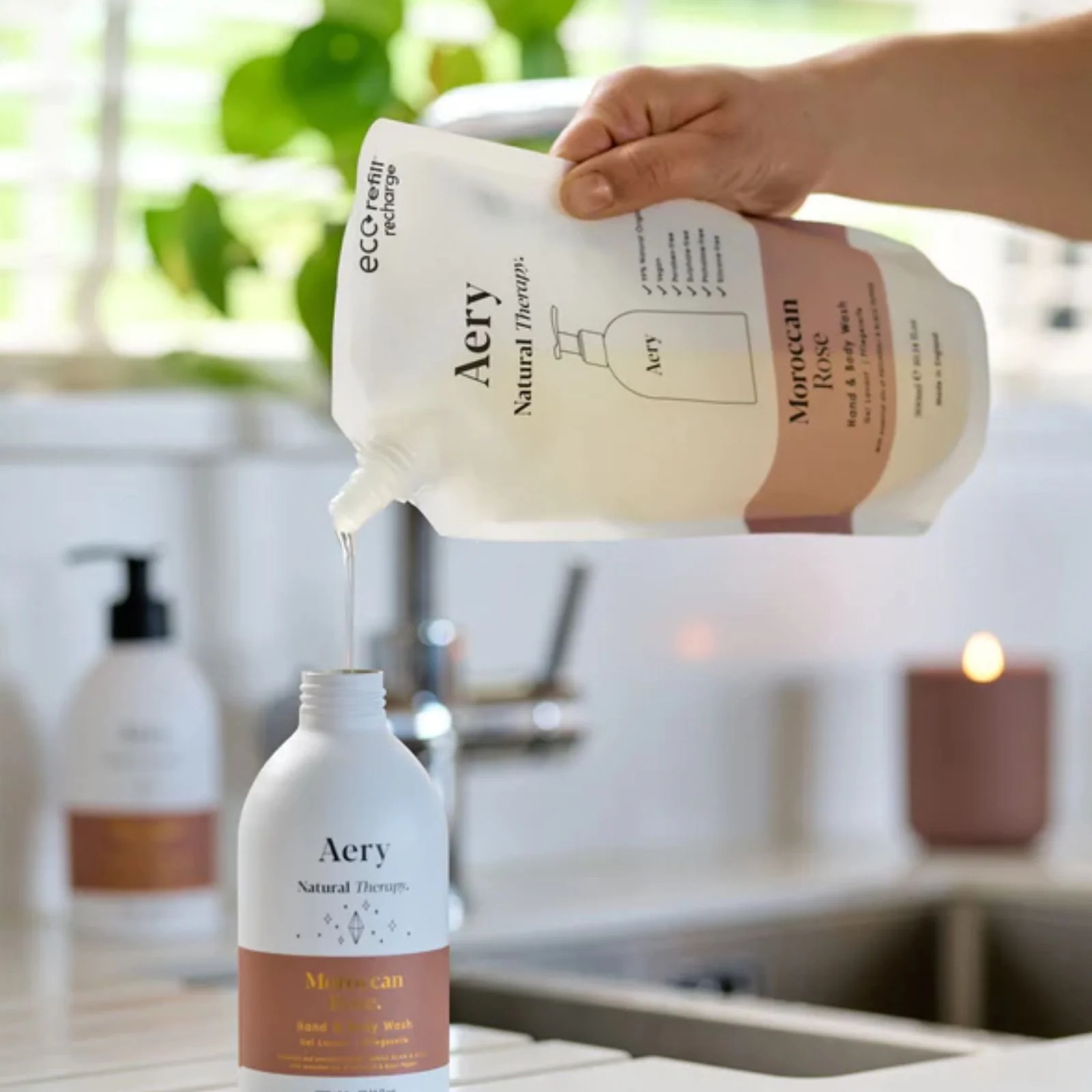 Aery Moroccan Rose Hand & Body Wash Refill - Image 2