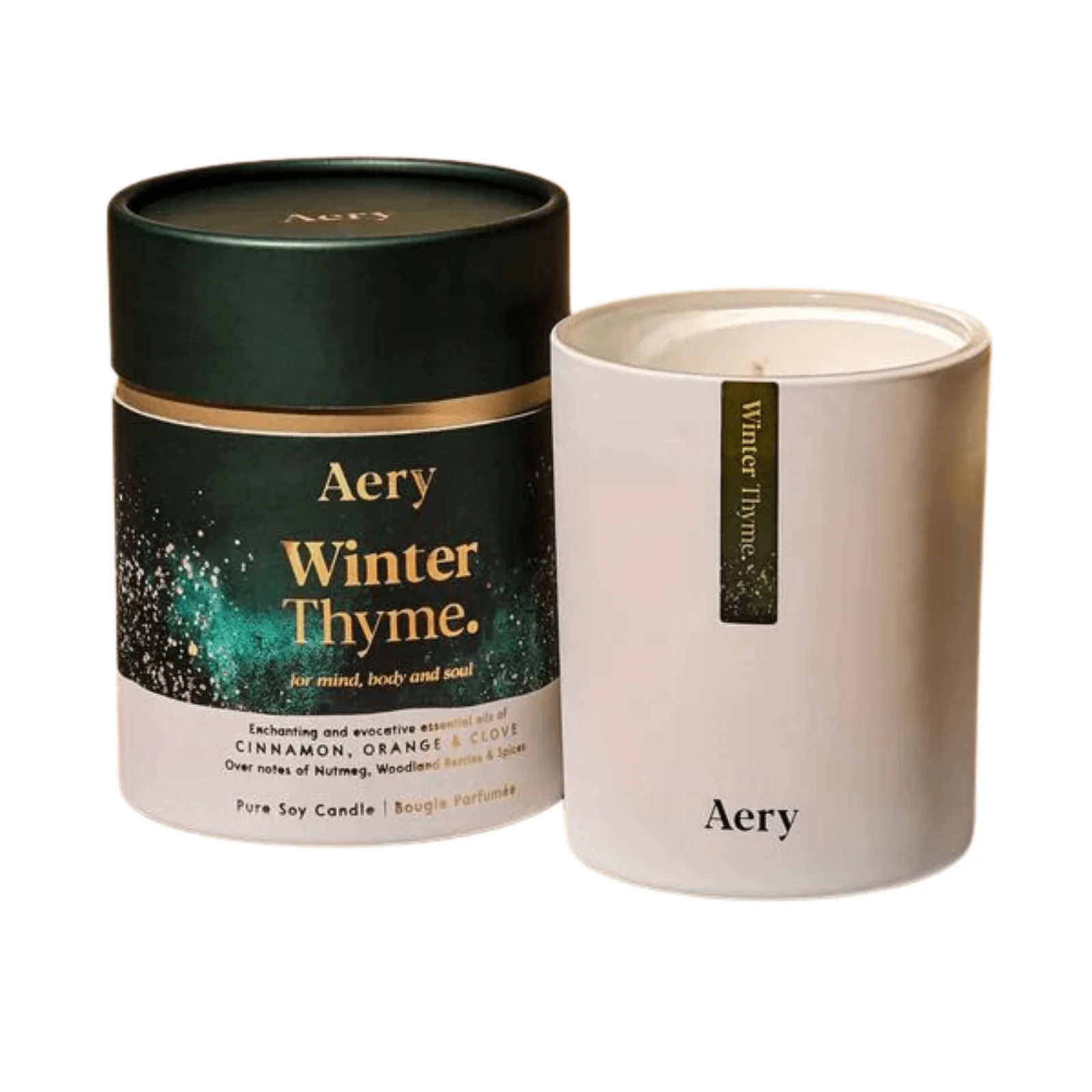 Aery Winter Thyme Scented Candle - Cinnamon, Orange & Clove - Image 2
