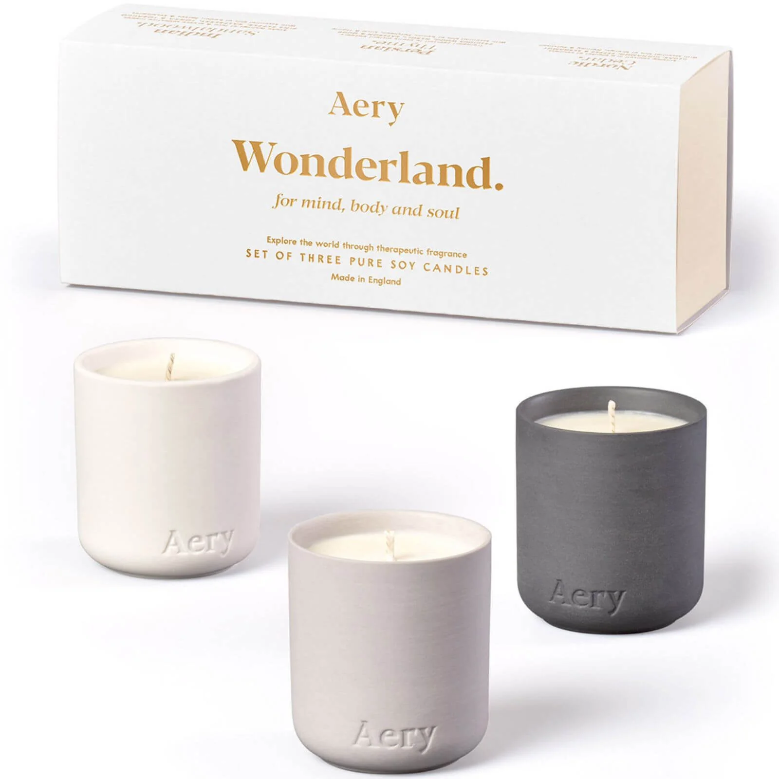 Aery Wonderland Set Of Three Votive Candles