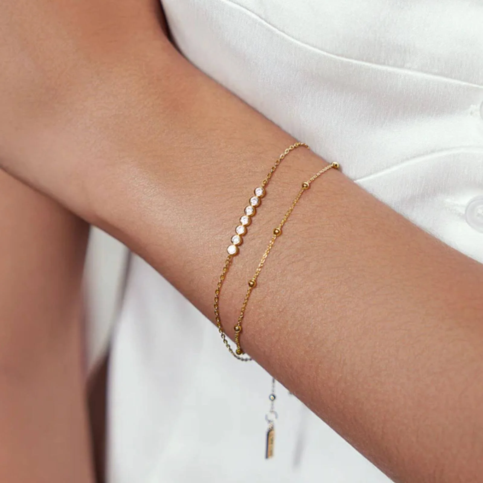 Ania Haie Chic Creator Gold Bobble Bracelet - Image 2