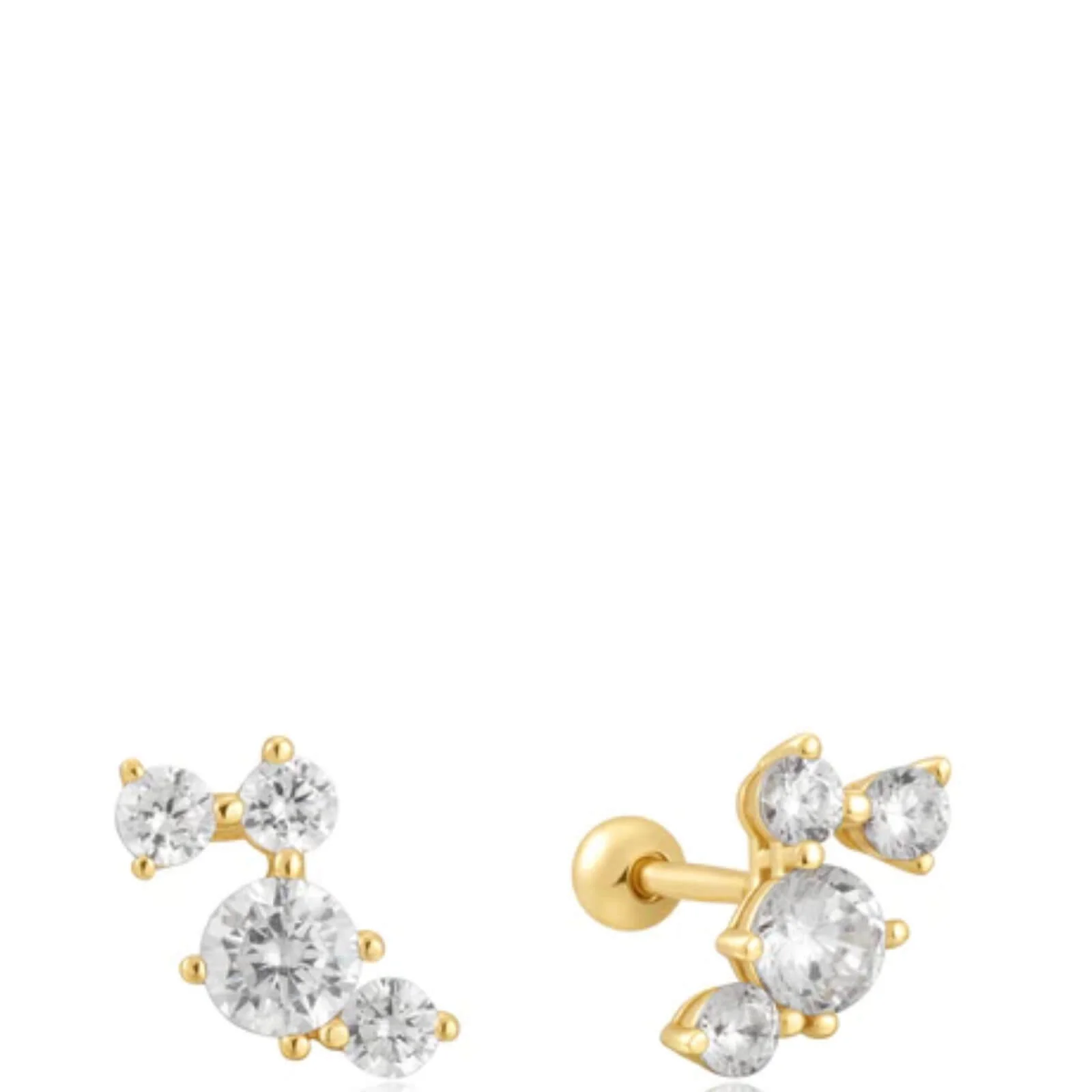 Ania Haie Chic Creator Gold Stud Earrings