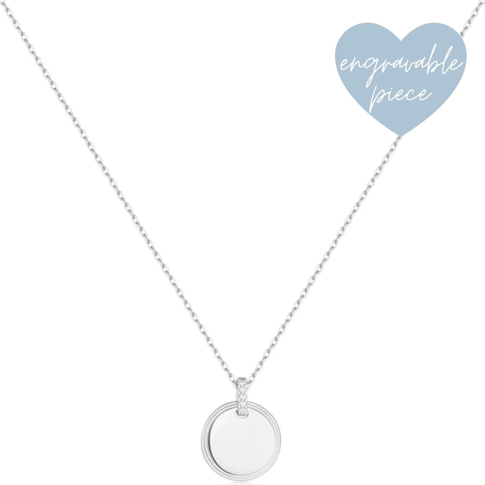 Ania Haie Chic Creator Silver Disc Necklace - Image 2