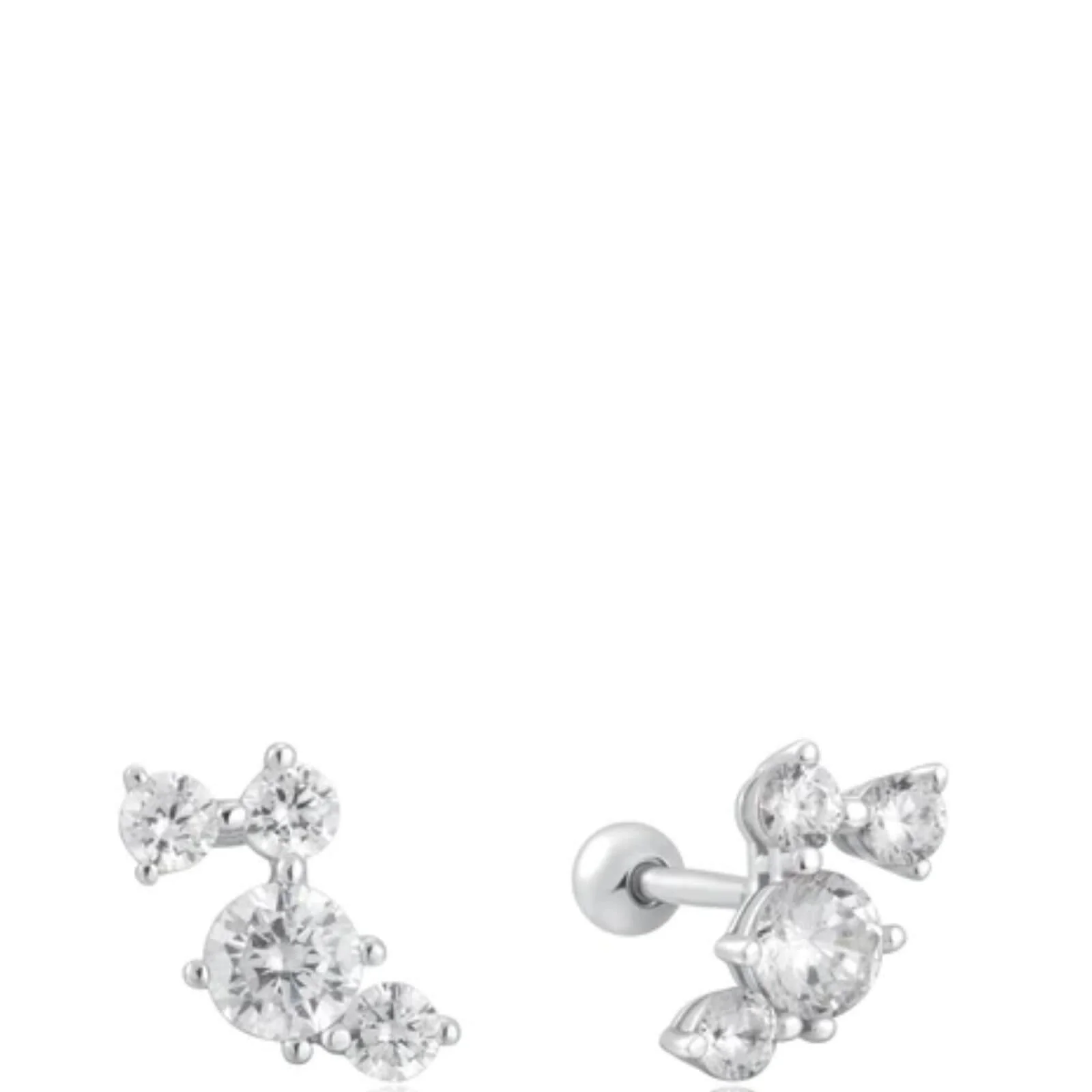 Ania Haie Chic Creator Silver Stud Earrings