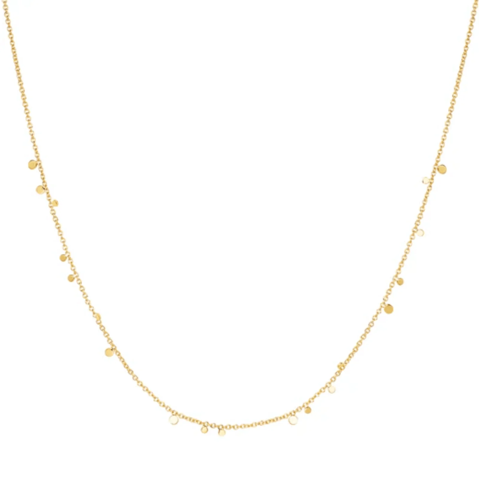Ania Haie Chill Voyager Gold Mini Disc Necklace
