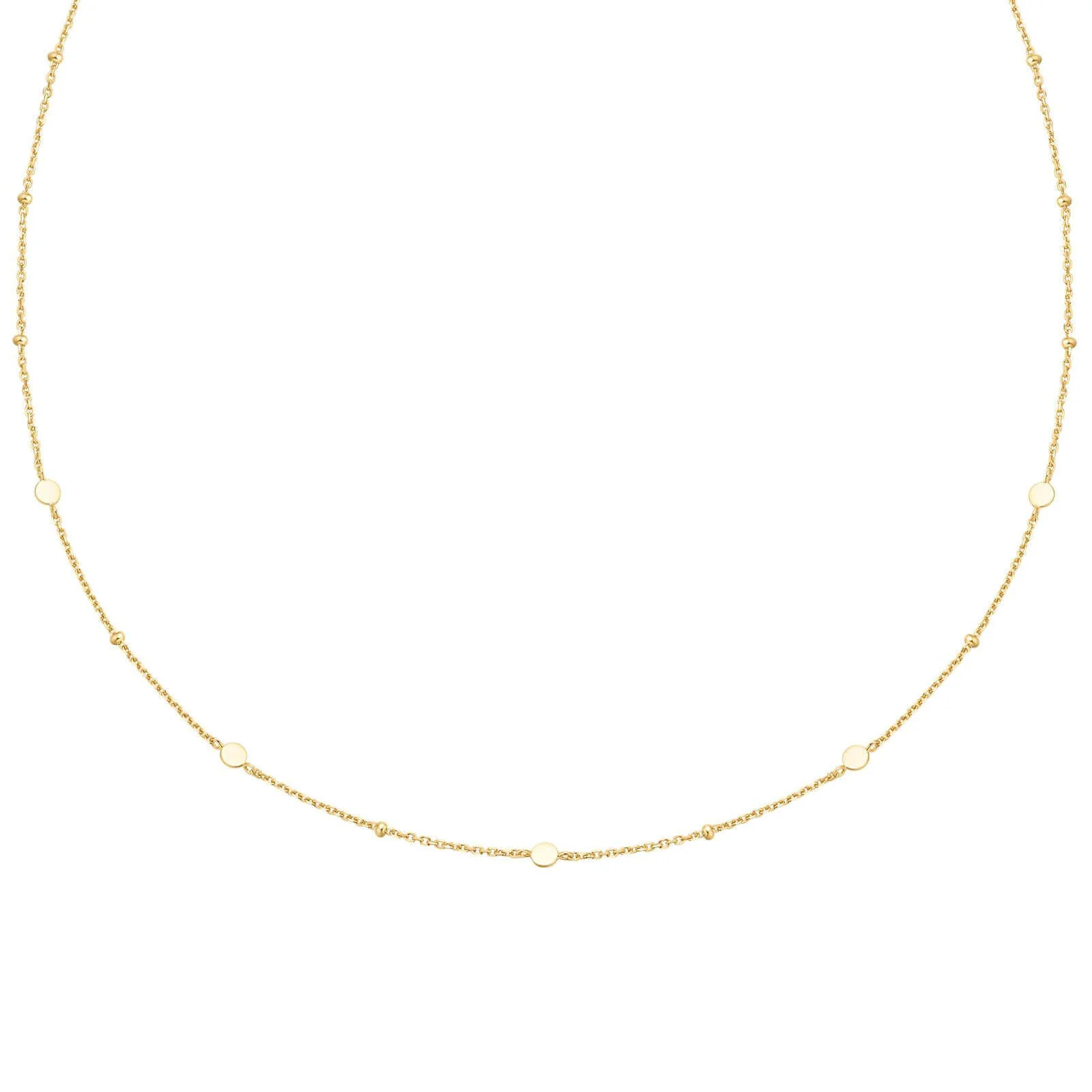 Ania Haie Chill Voyager Gold Small Disc Necklace