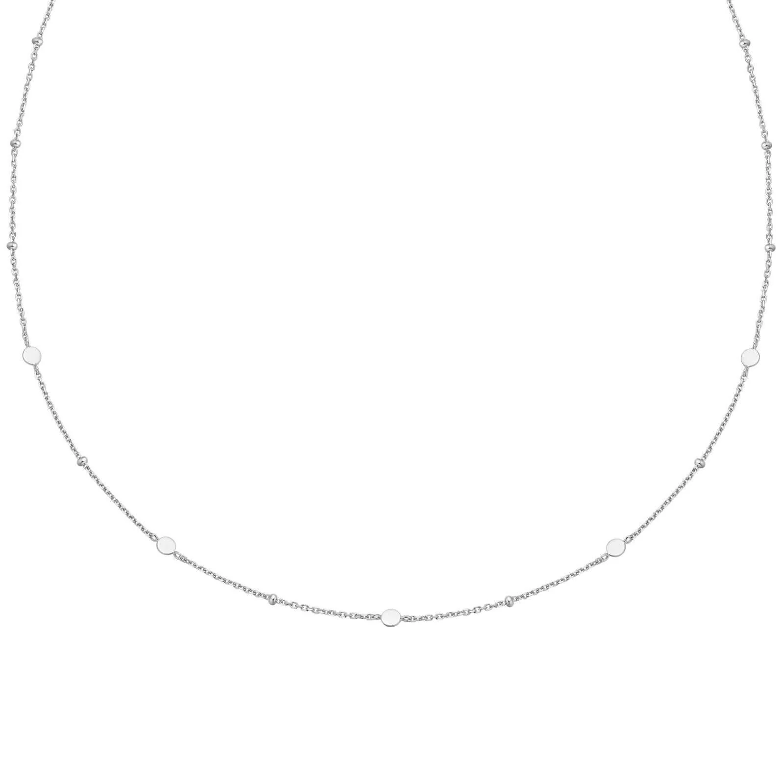 Ania Haie Chill Voyager Silver Small Disc Necklace