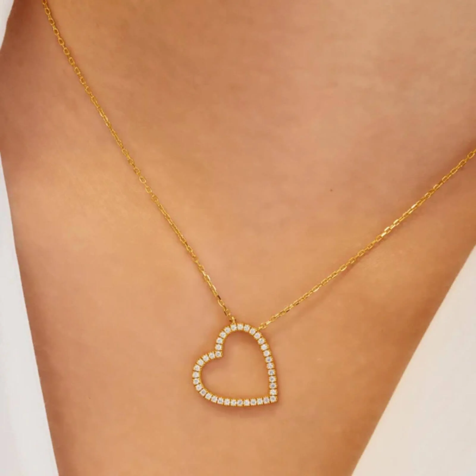 Ania Haie Glimmer Glow Gold Heart Necklace - Image 2