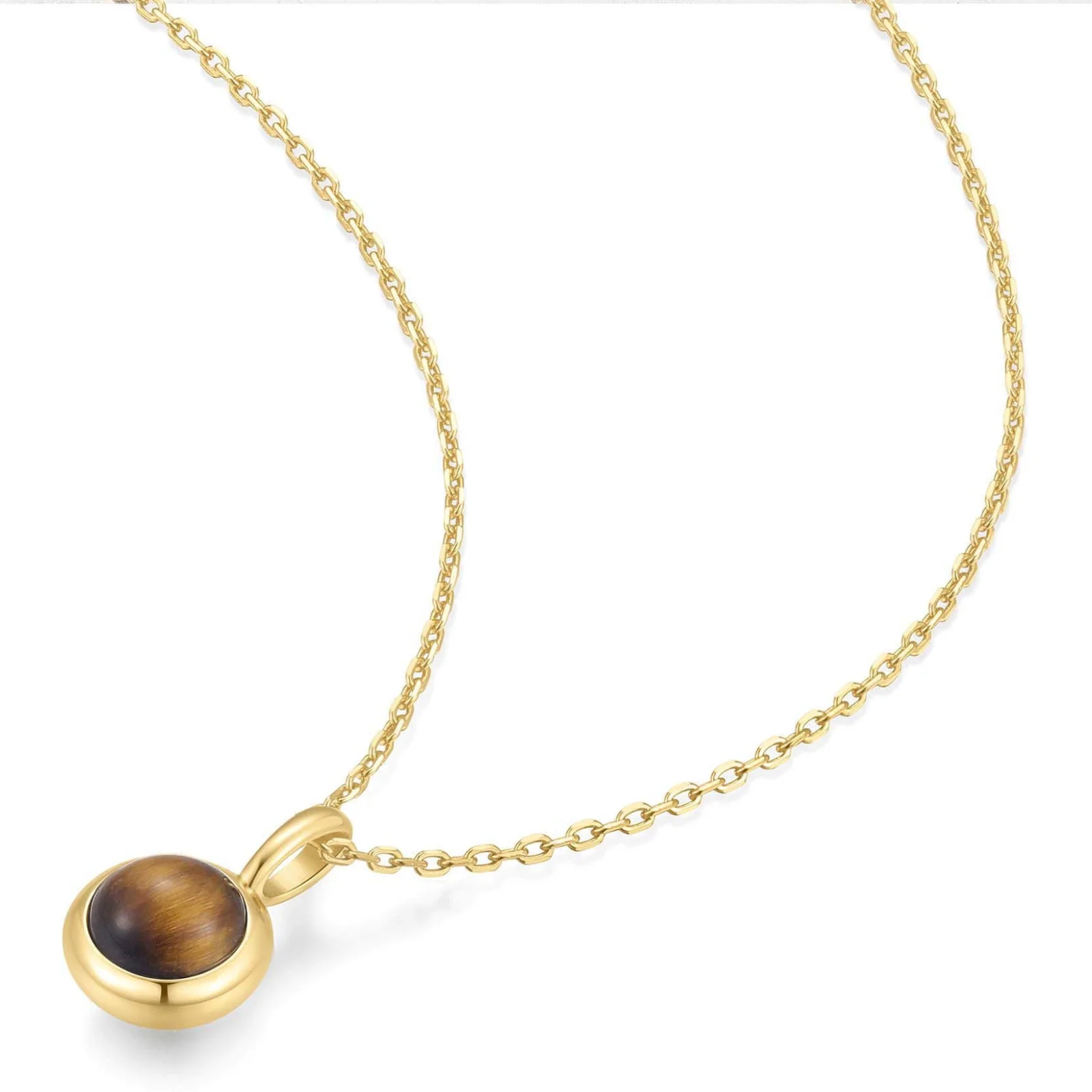 Ania Haie Lady Cozy Gold Tiger Eye Pendant Necklace - Image 3