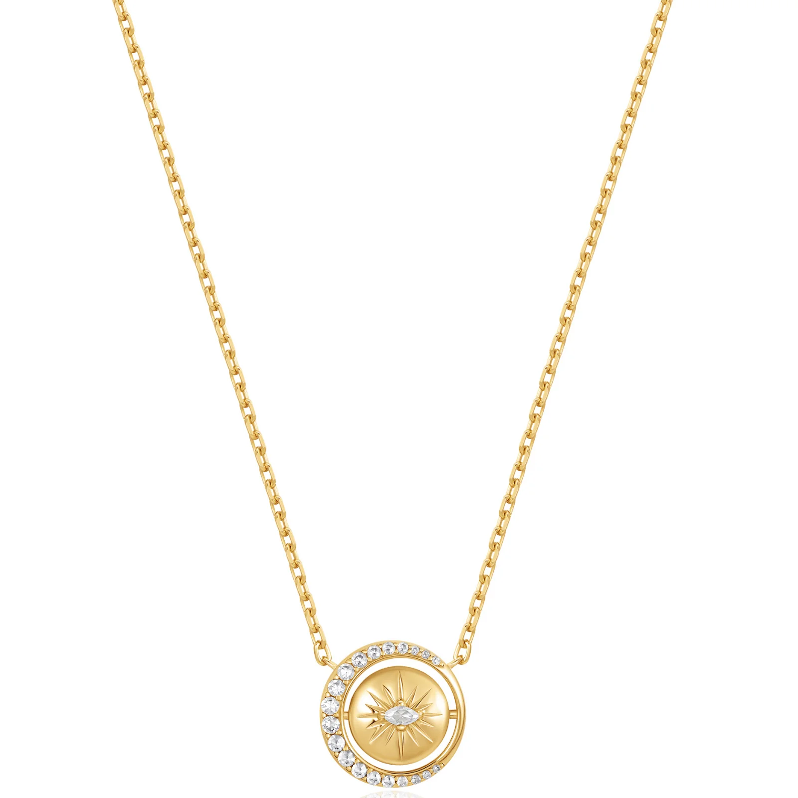 Ania Haie Luna Gaze Gold Reversible Necklace