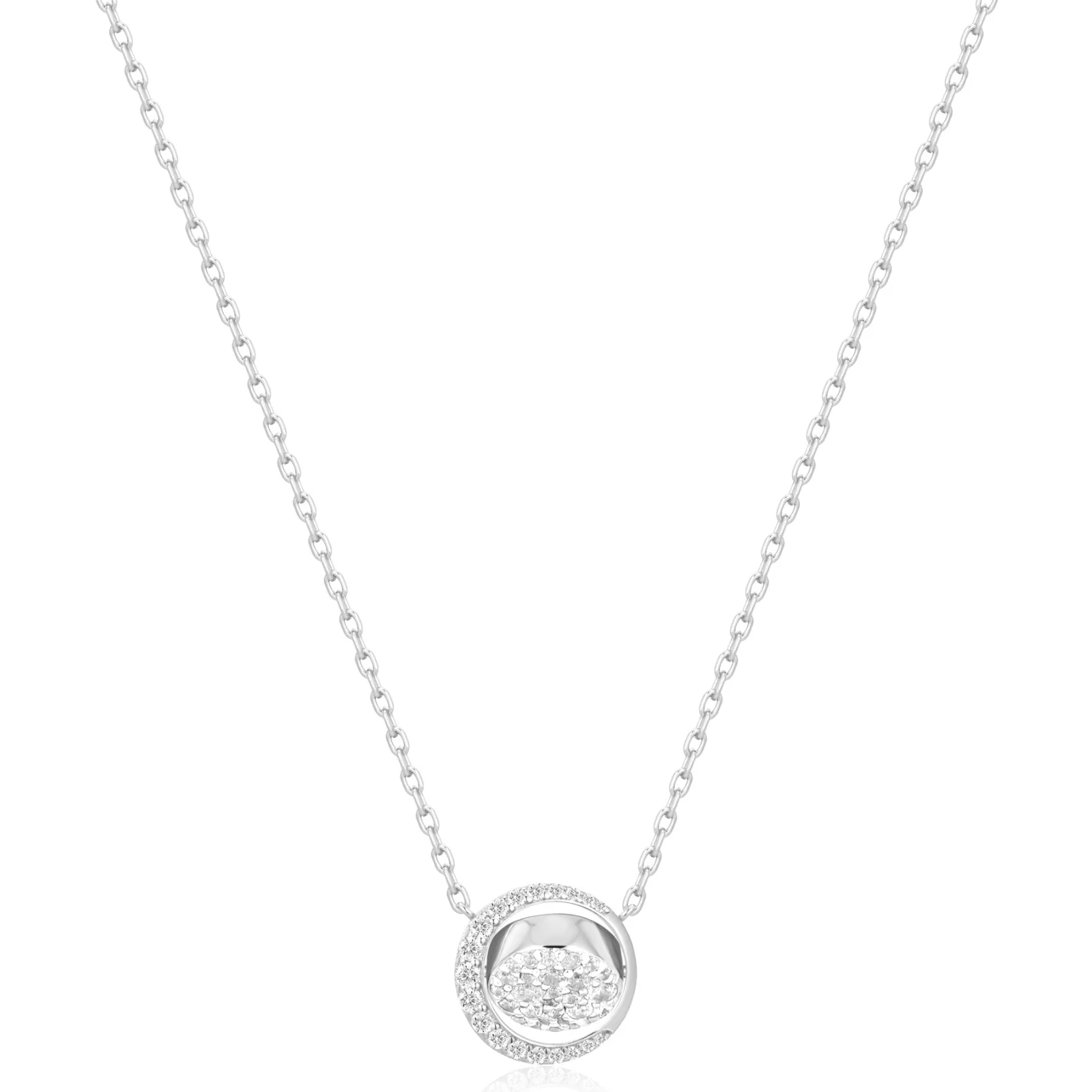 Ania Haie Luna Gaze Reversible Pave Moon Necklace - Image 2