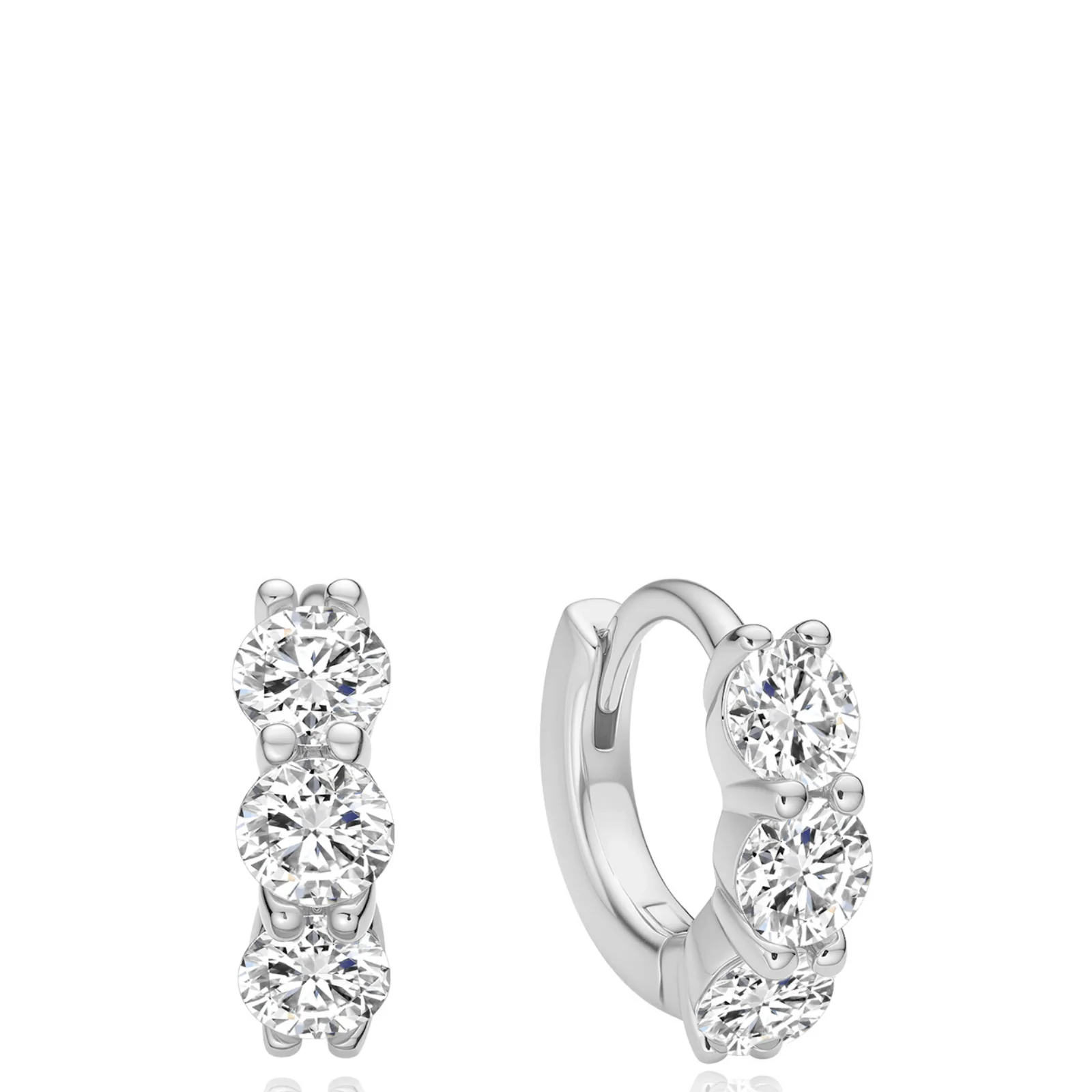 Ania Haie Luna Gaze Trio Sparkle Hoop Earrings