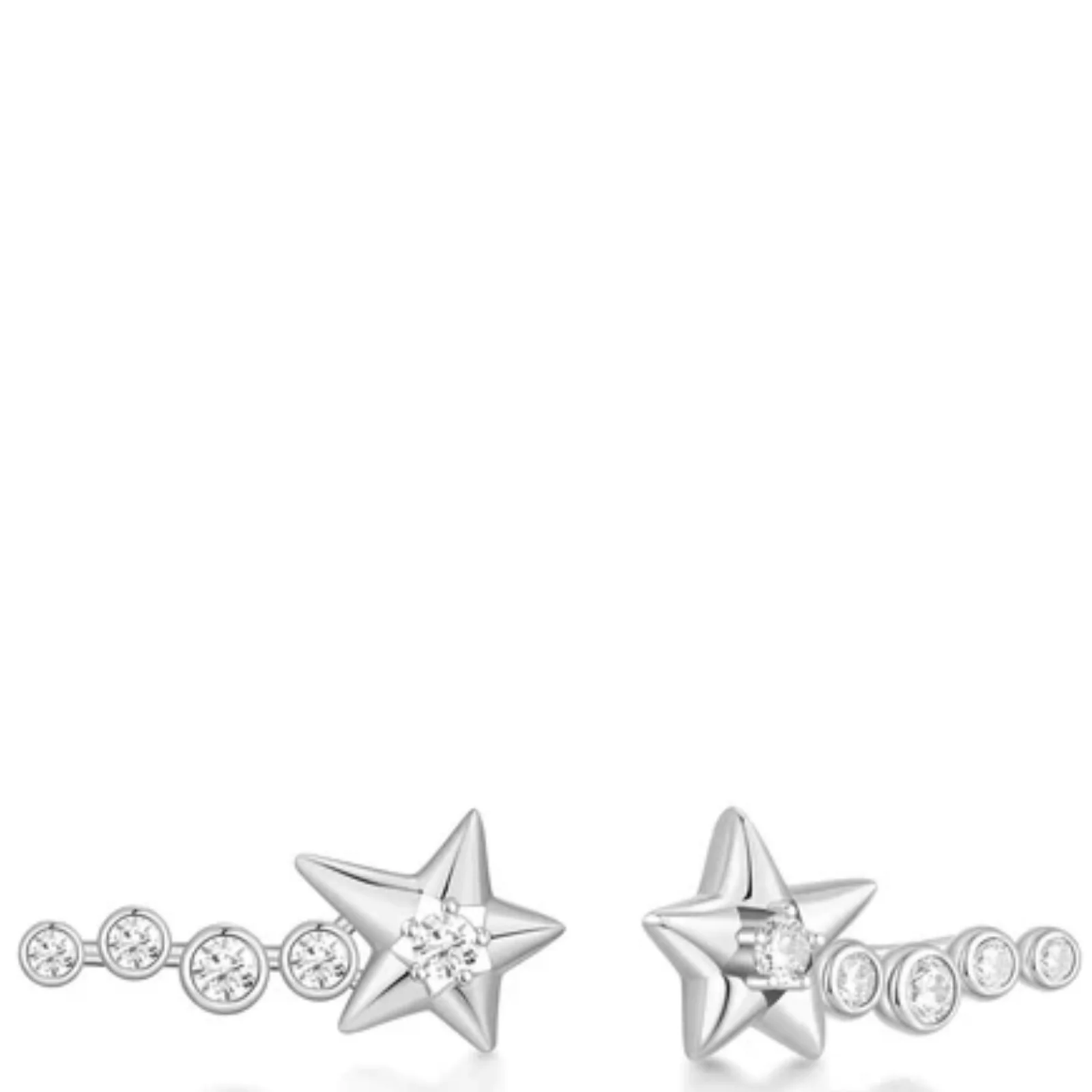 Ania Haie Melodic Poet Silver Meteor Climber Earrings