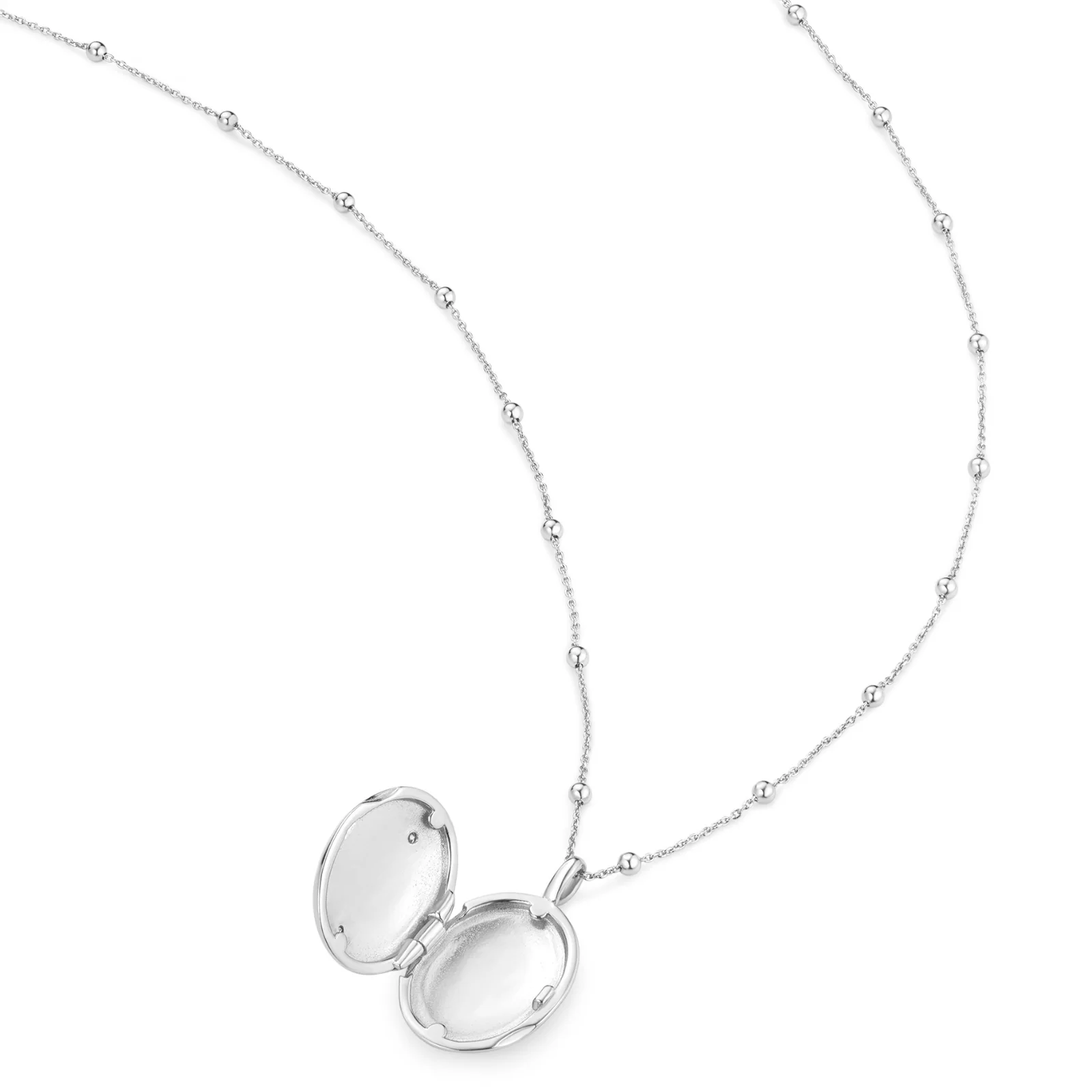 Ania Haie Ripple Joy Silver Butterfly Locket Necklace - Image 3