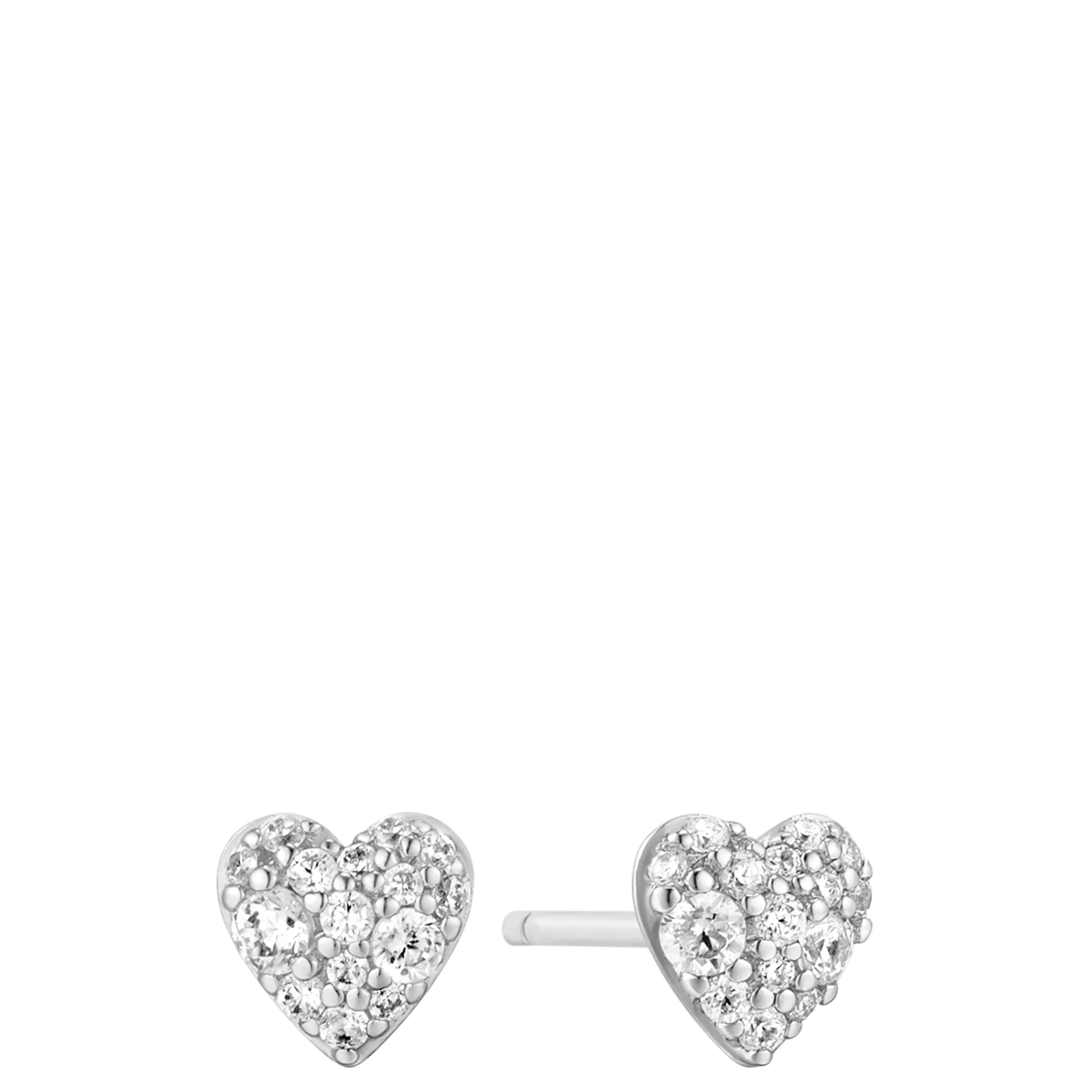 Ania Haie Starlit Drops Silver Heart Stud Earrings