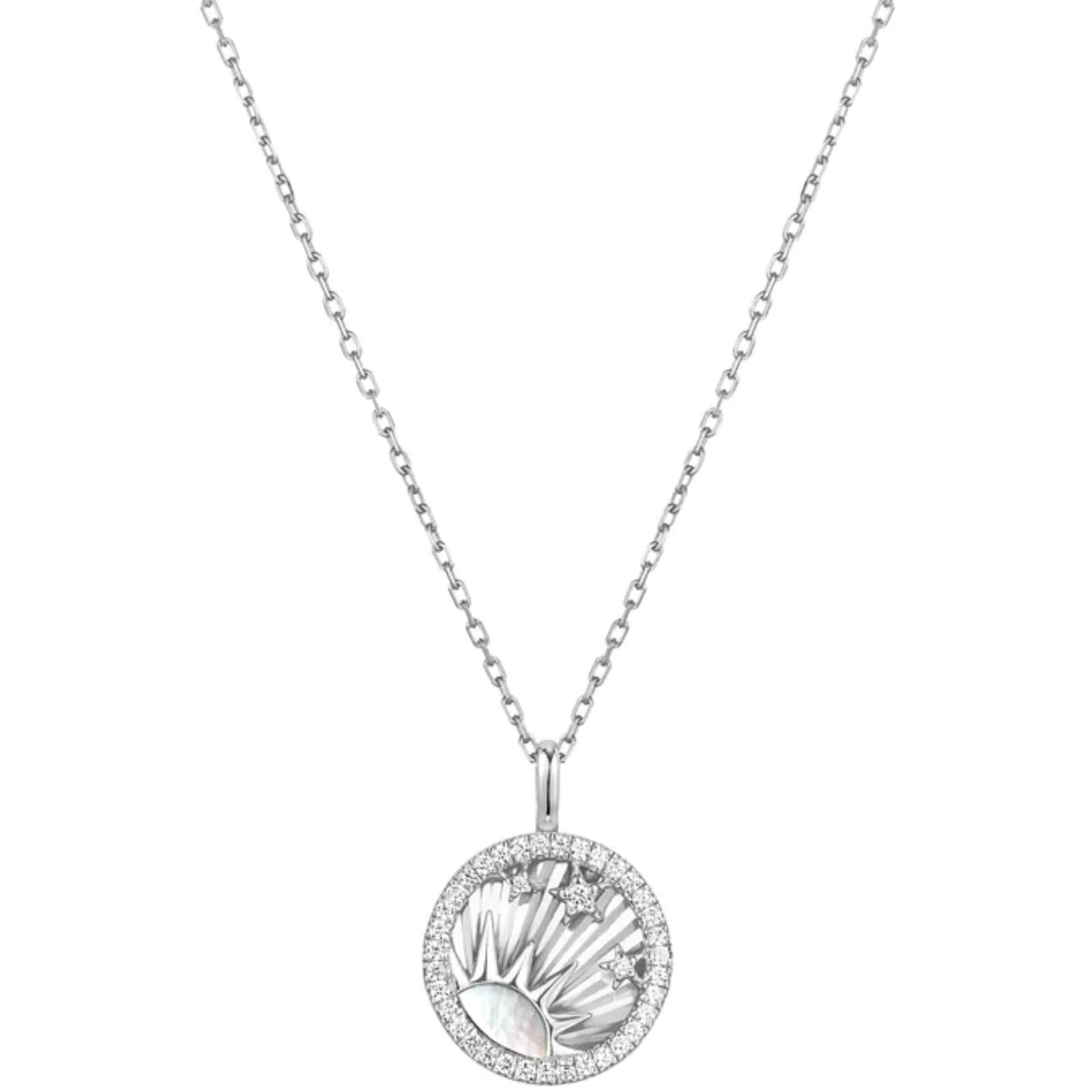 Ania Haie Sunshine Chaser Silver Sun Stars Necklace