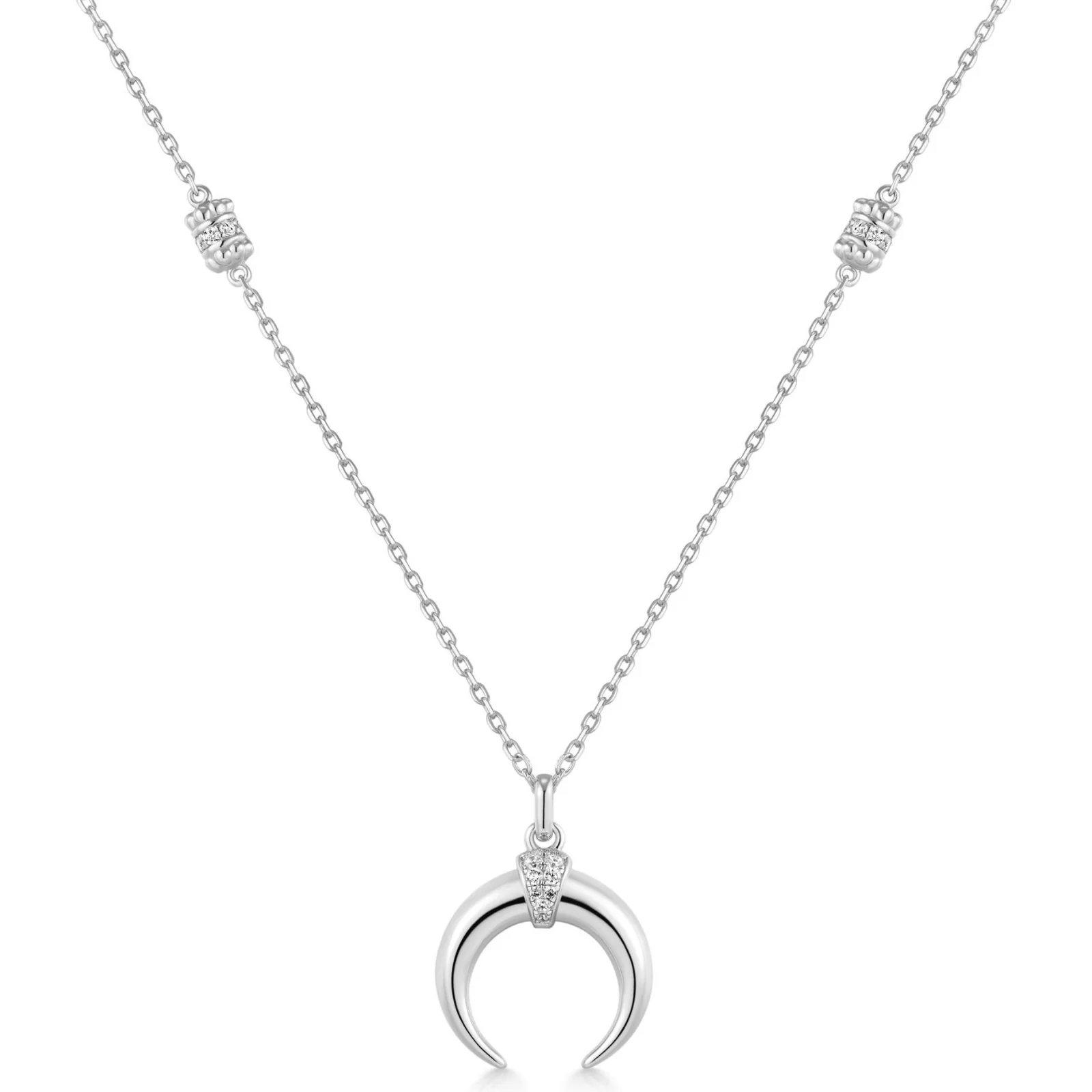 Ania Haie Tide Echo Silver Reversible Horn Necklace - Image 2