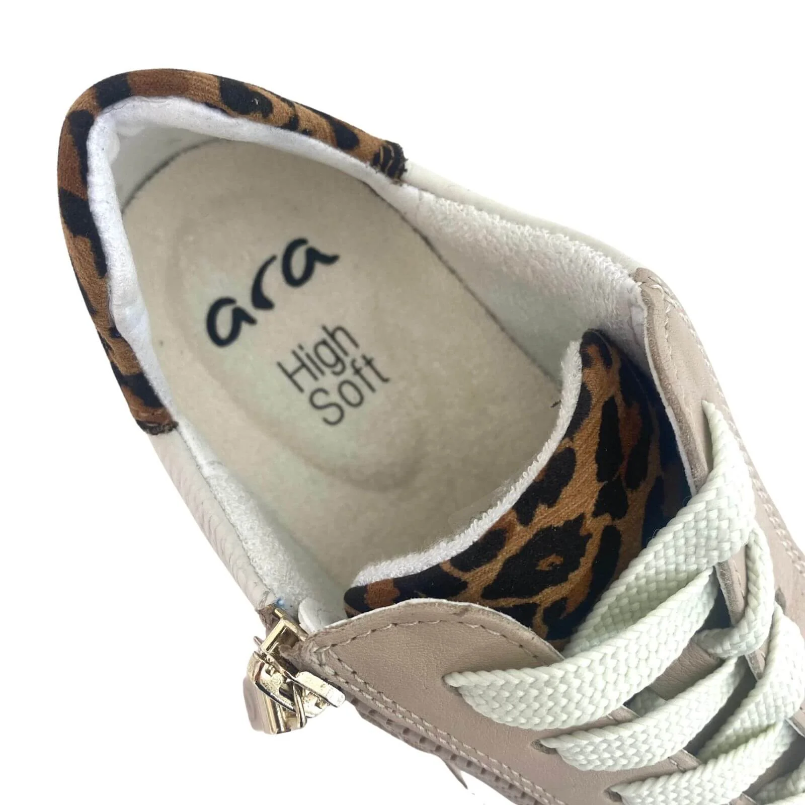 Ara Garda Neutral Side Zip Sneakers - Image 3