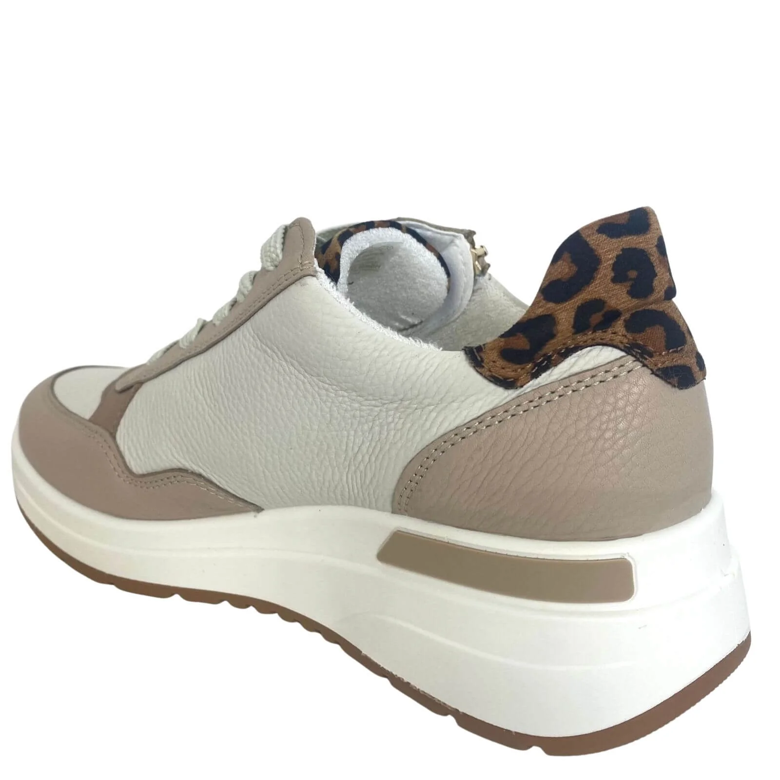Ara Garda Neutral Side Zip Sneakers - Image 5
