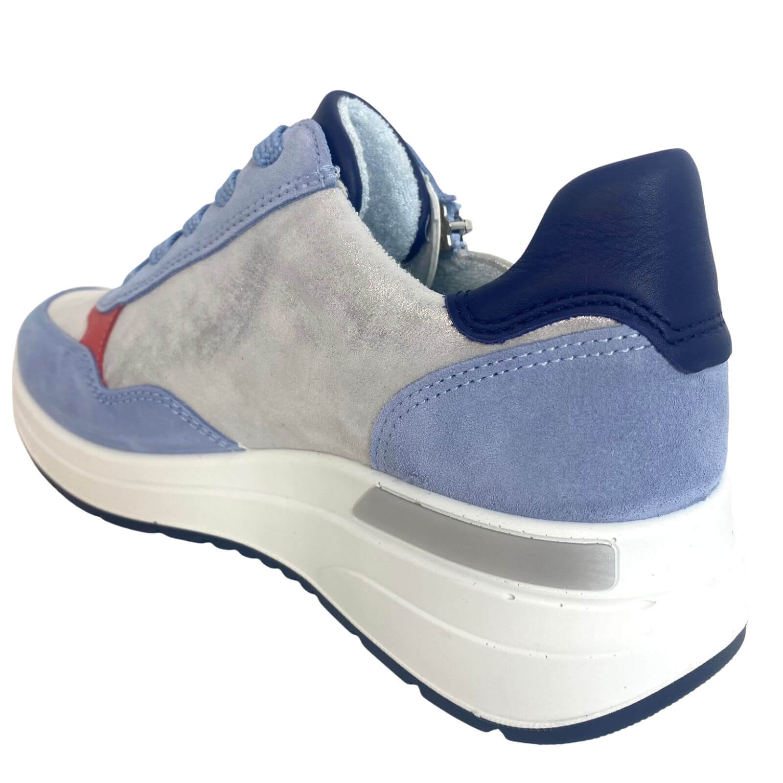 Ara Garda Pale Blue Side Zip Sneakers - Image 3