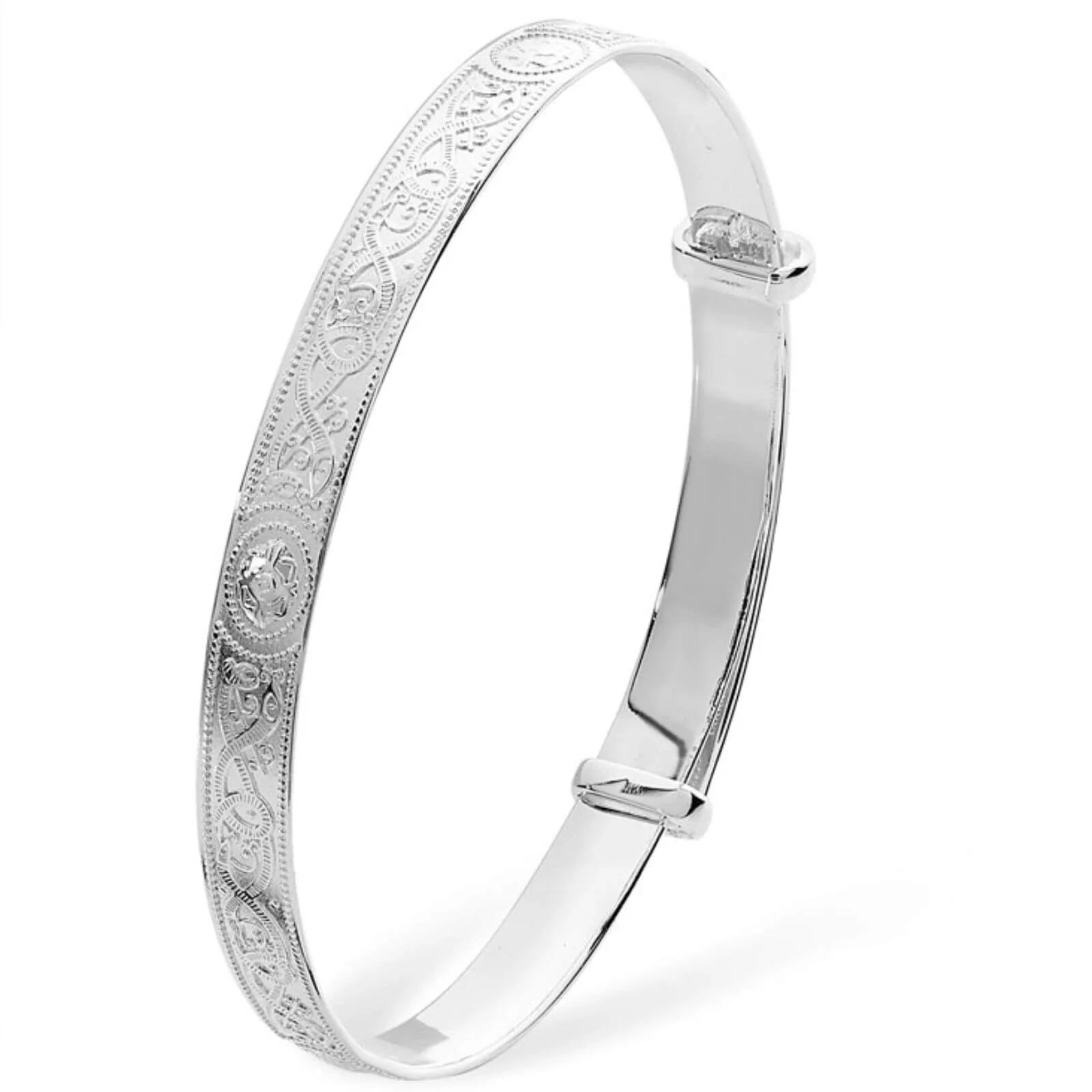 Baby Sterling Silver Celtic Bangle