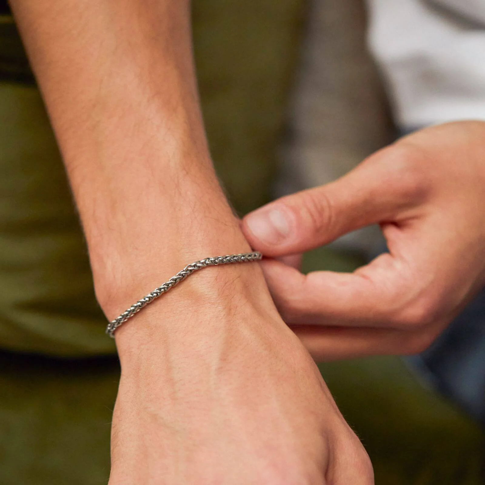 Bartlett Gents Spiga Chain Silver Bracelet - Image 2